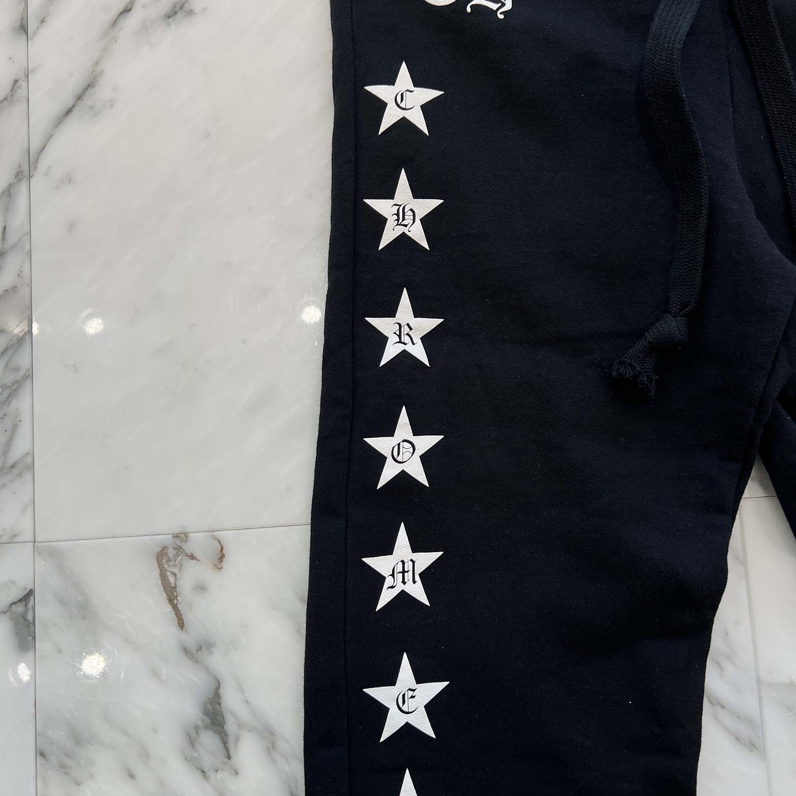 CHROME HEARTS Side Star Cross Print Sweat Long Pants Size XS クロムハーツ サイドスタークロス プリント スウェットロングパンツ サイズXS