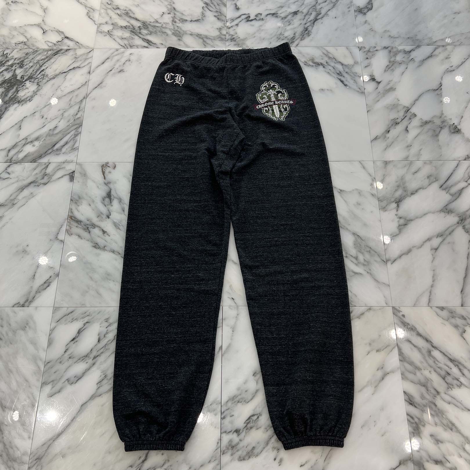 CHROME HEARTS Vine Dagger Logo Sweat Long Pants Size S クロムハーツ ヴァインダガー ロゴスウェットロングパンツ サイズS