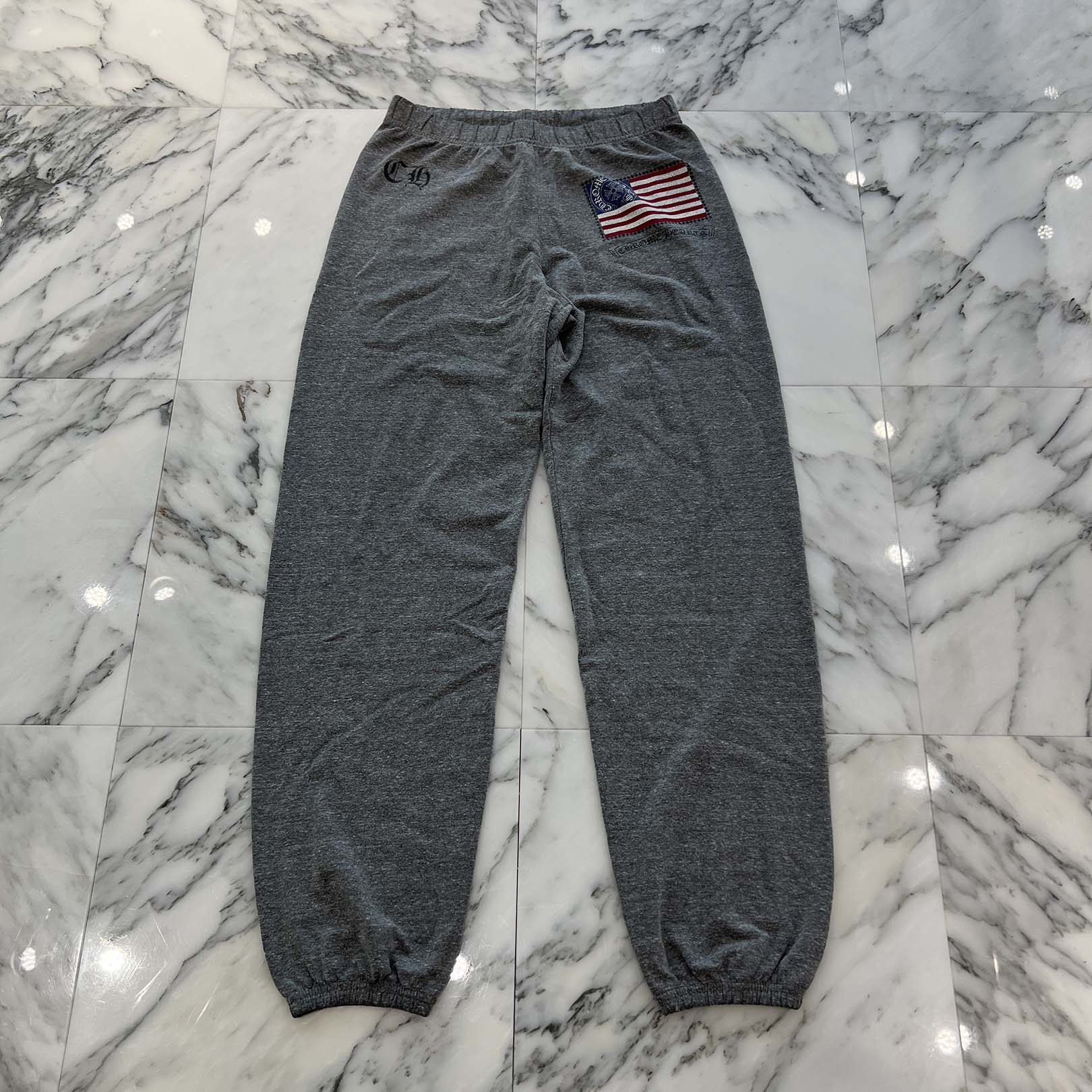 CHROME HEARTS American Flag Logo Sweat Long Pants Size S クロムハーツ アメリカ国旗 ロゴスウェットロングパンツ サイズS