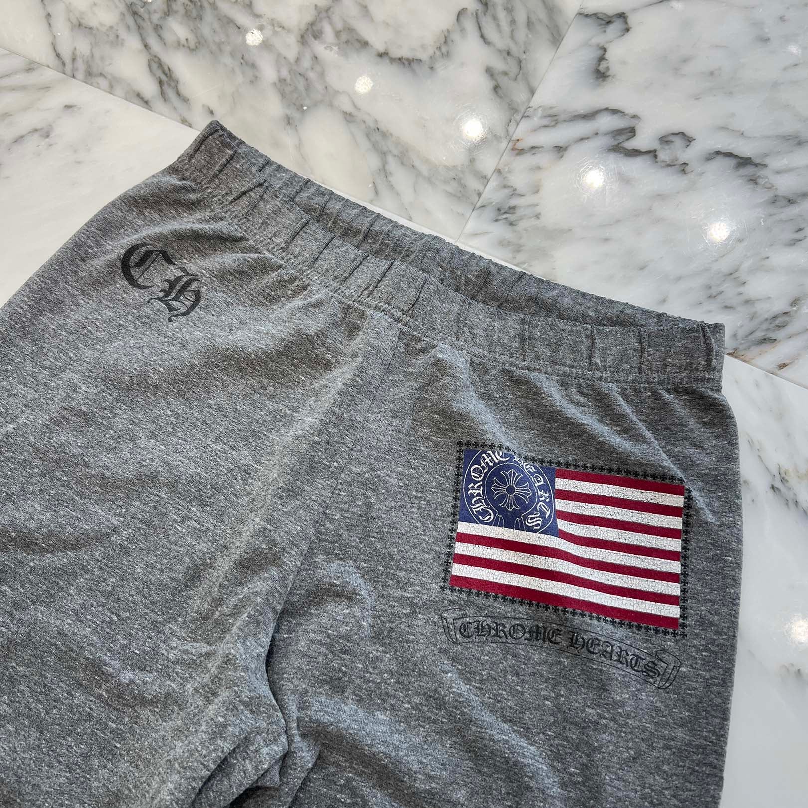 CHROME HEARTS American Flag Logo Sweat Long Pants Size S クロムハーツ アメリカ国旗 ロゴスウェットロングパンツ サイズS