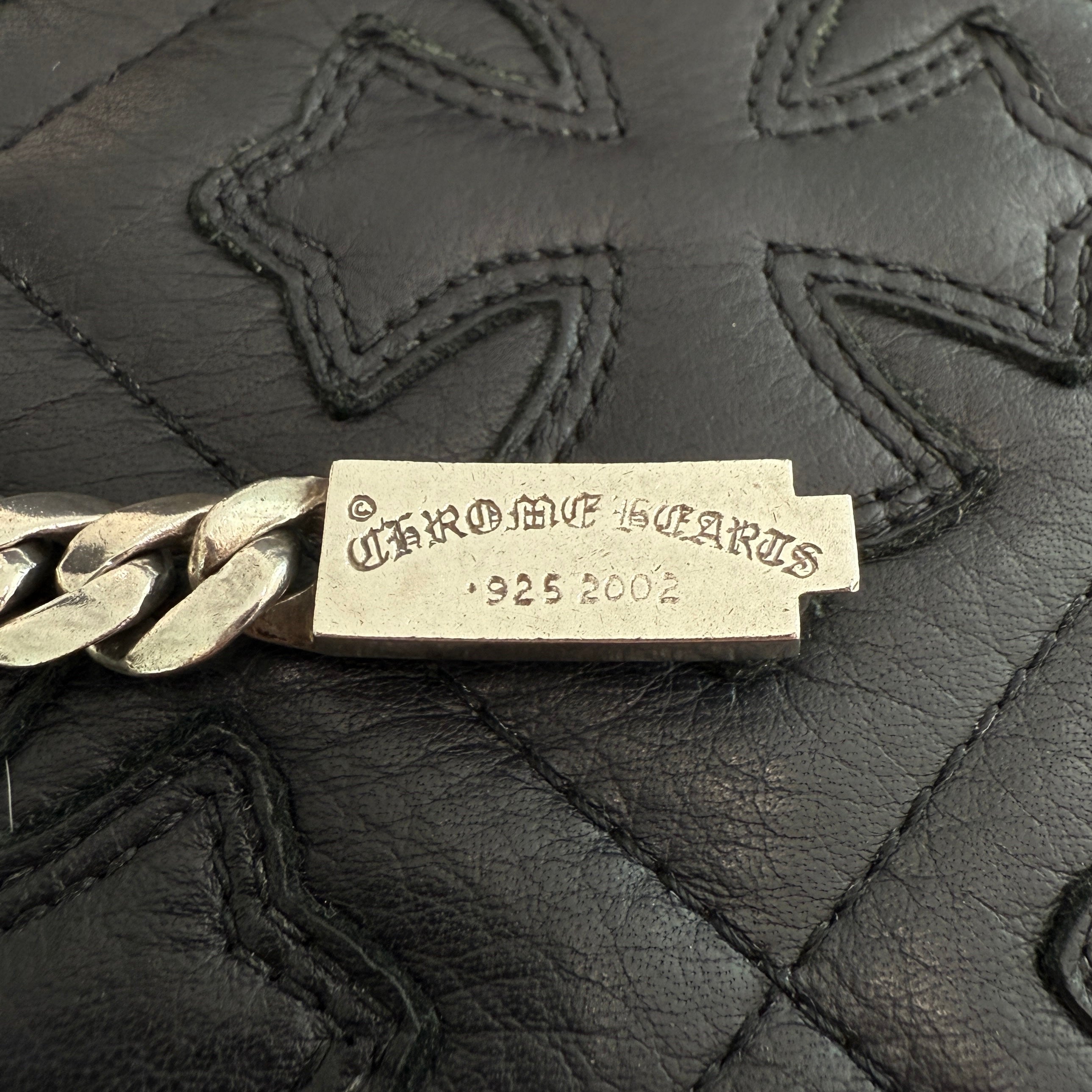 CHROME HEARTS Baby ID Floral Cross Bracelet Pave Ruby 20LINK クロムハーツ ベビー ID フローラルクロス ブレスレット パヴェルビー 20リンク シルバー925