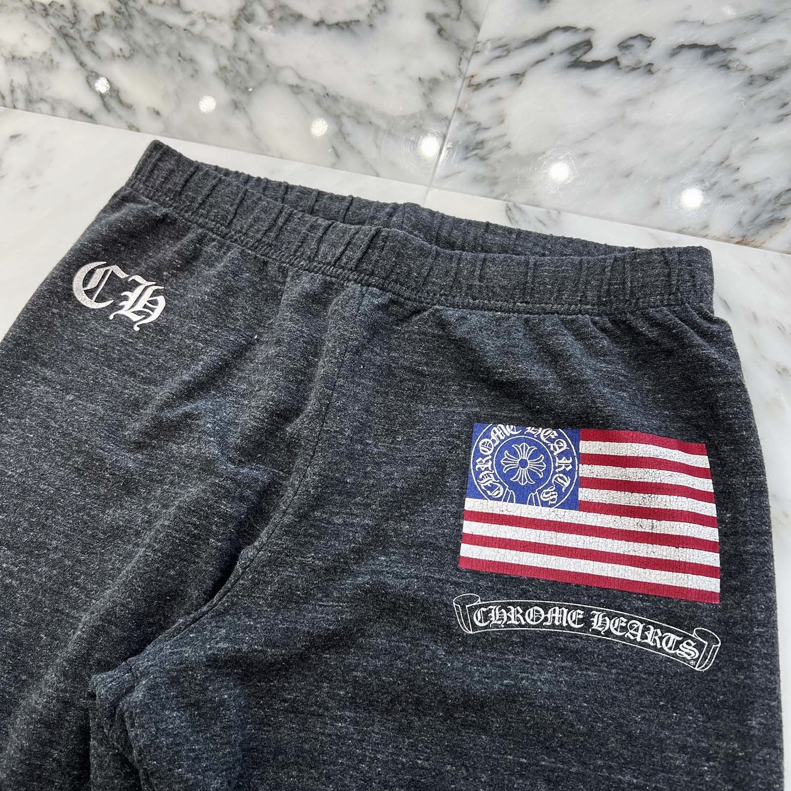 CHROME HEARTS American Flag Logo Sweat Long Pants Size S クロムハーツ アメリカ国旗 ロゴスウェットロングパンツ サイズS