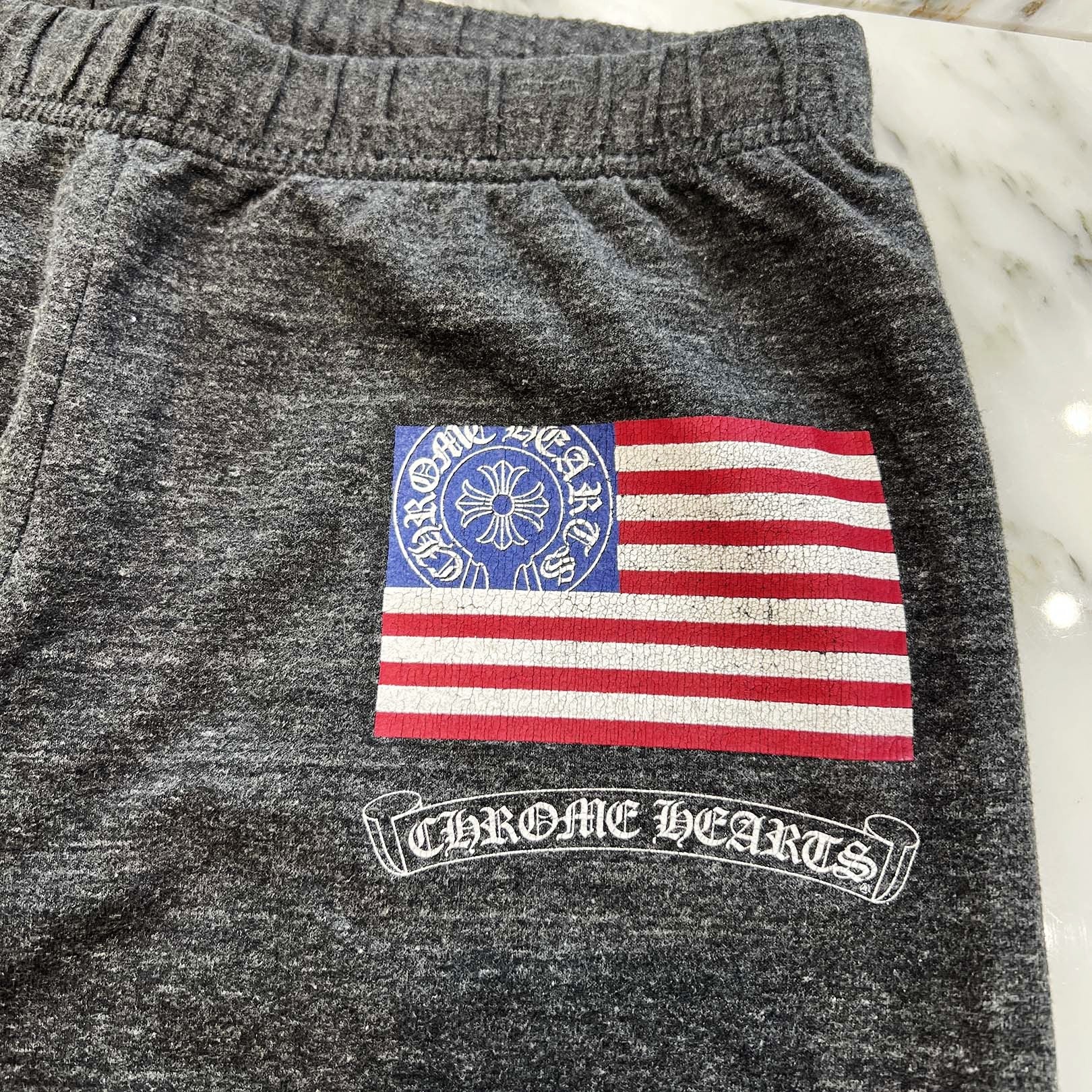 CHROME HEARTS American Flag Logo Sweat Long Pants Size S クロムハーツ アメリカ国旗 ロゴスウェットロングパンツ サイズS