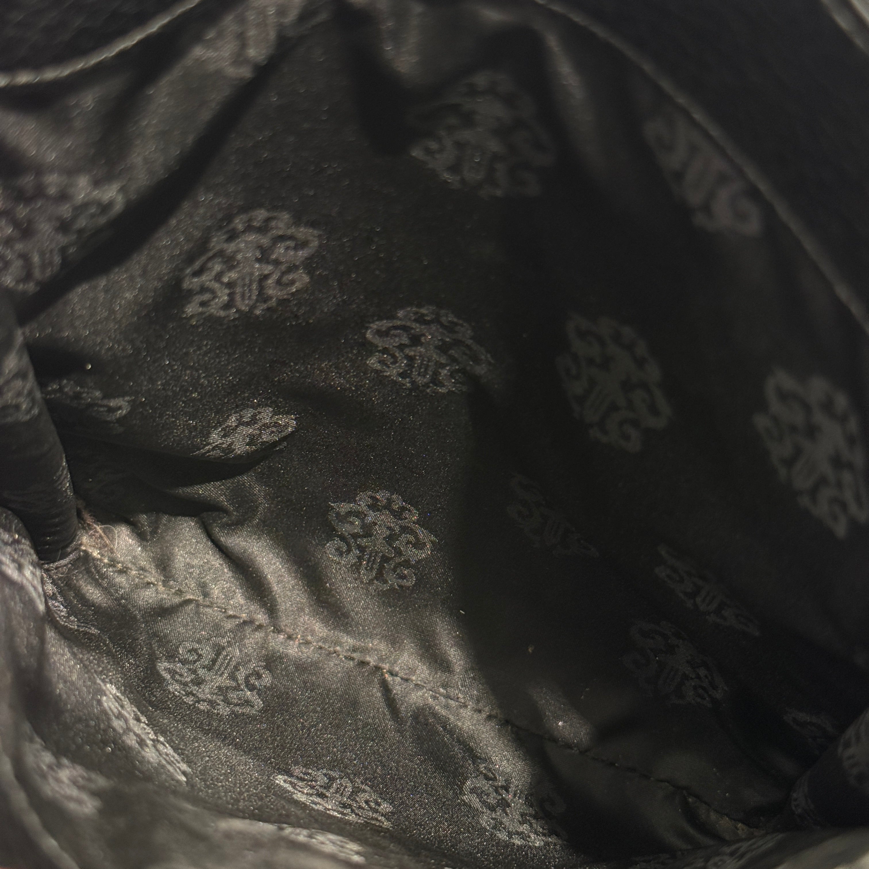 CHROME HEARTS CH Silver Cross Square Pocket Leather Shoulder Bag クロムハーツ CH シルバークロス スクエアポケット レザーショルダーバッグ