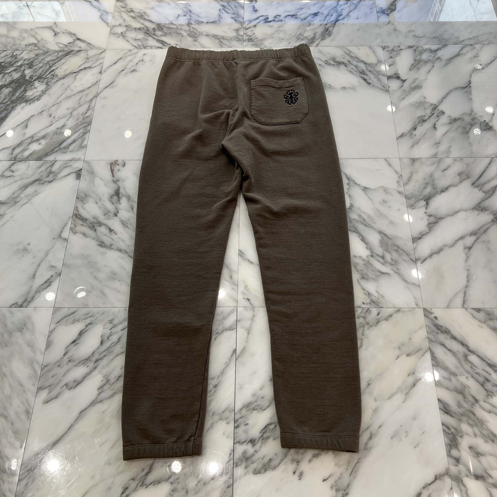 CHROME HEARTS Y NOT Vertical Logo Embroidery Sweat Long Pants Size S クロムハーツ ワイノット ヴァーティカルロゴ 刺繍 スウェットロングパンツ サイズS