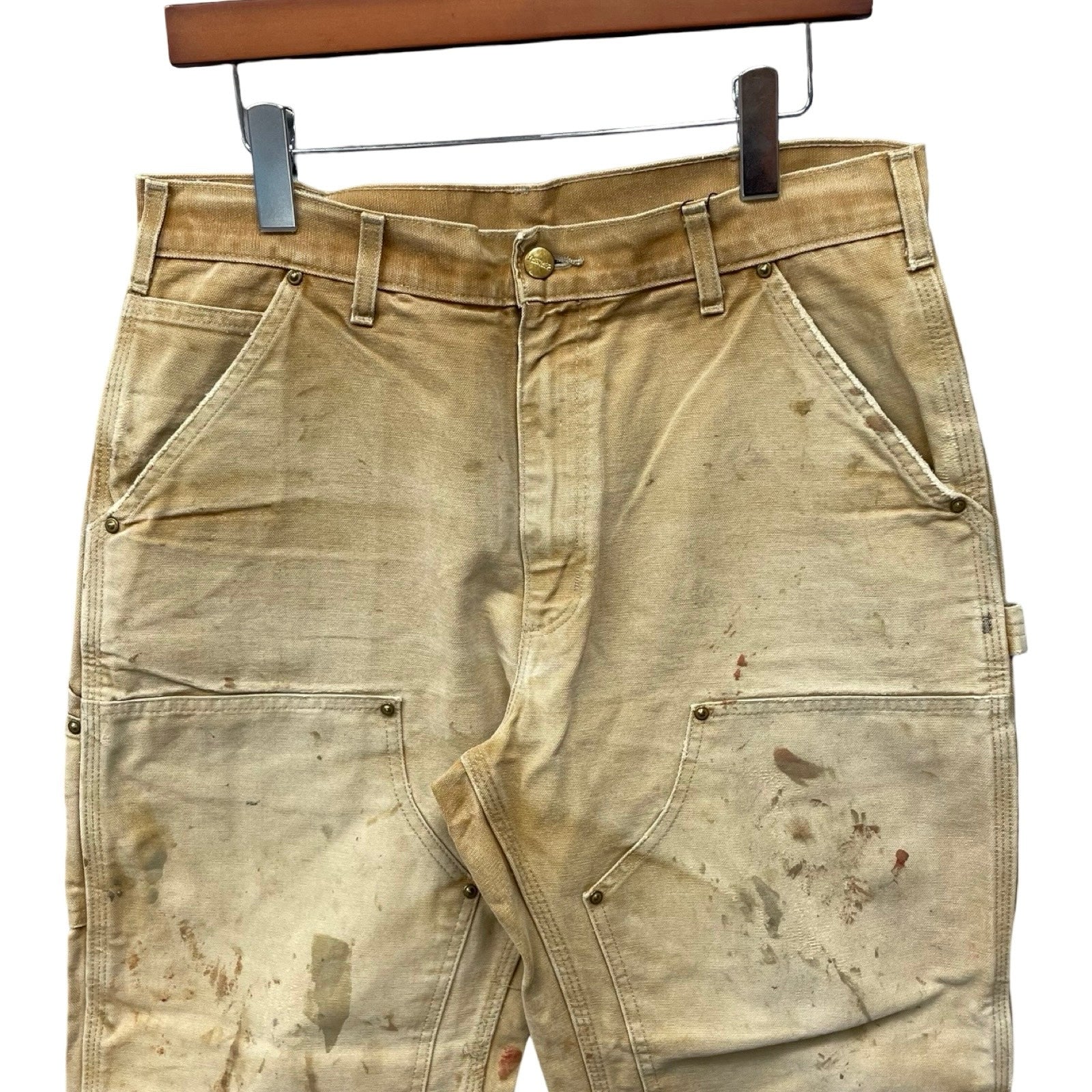 Carhartt Double Knee Denim Painter Pants Size 34×30