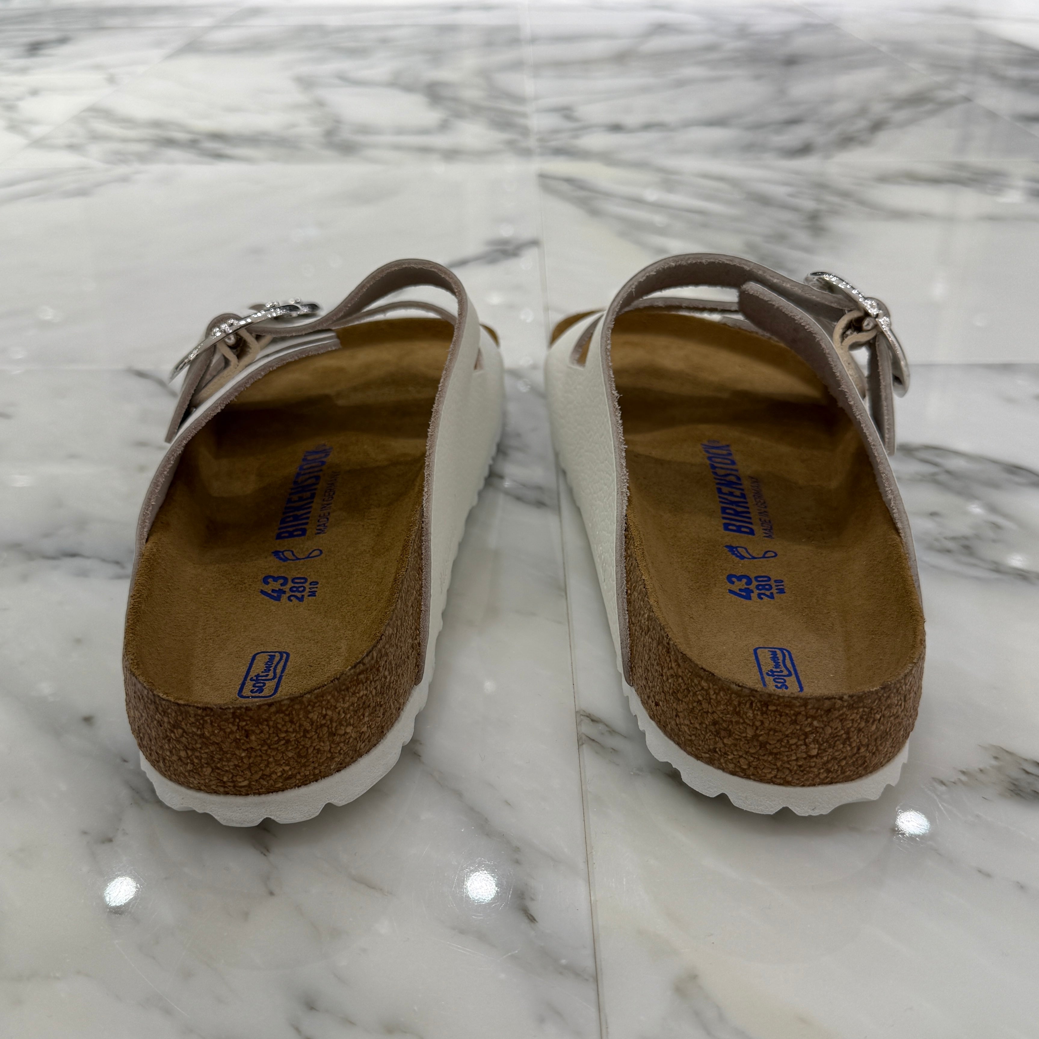 CHROME HEARTS × BIRKENSTOCK Gunslinger Buckle Arizona Suede Leather Sandals Size 43(28.0cm) クロムハーツ × ビルケンシュトック ガンスリンガーバックル アリゾナ スエードレザー サンダル サイズ43(28cm)