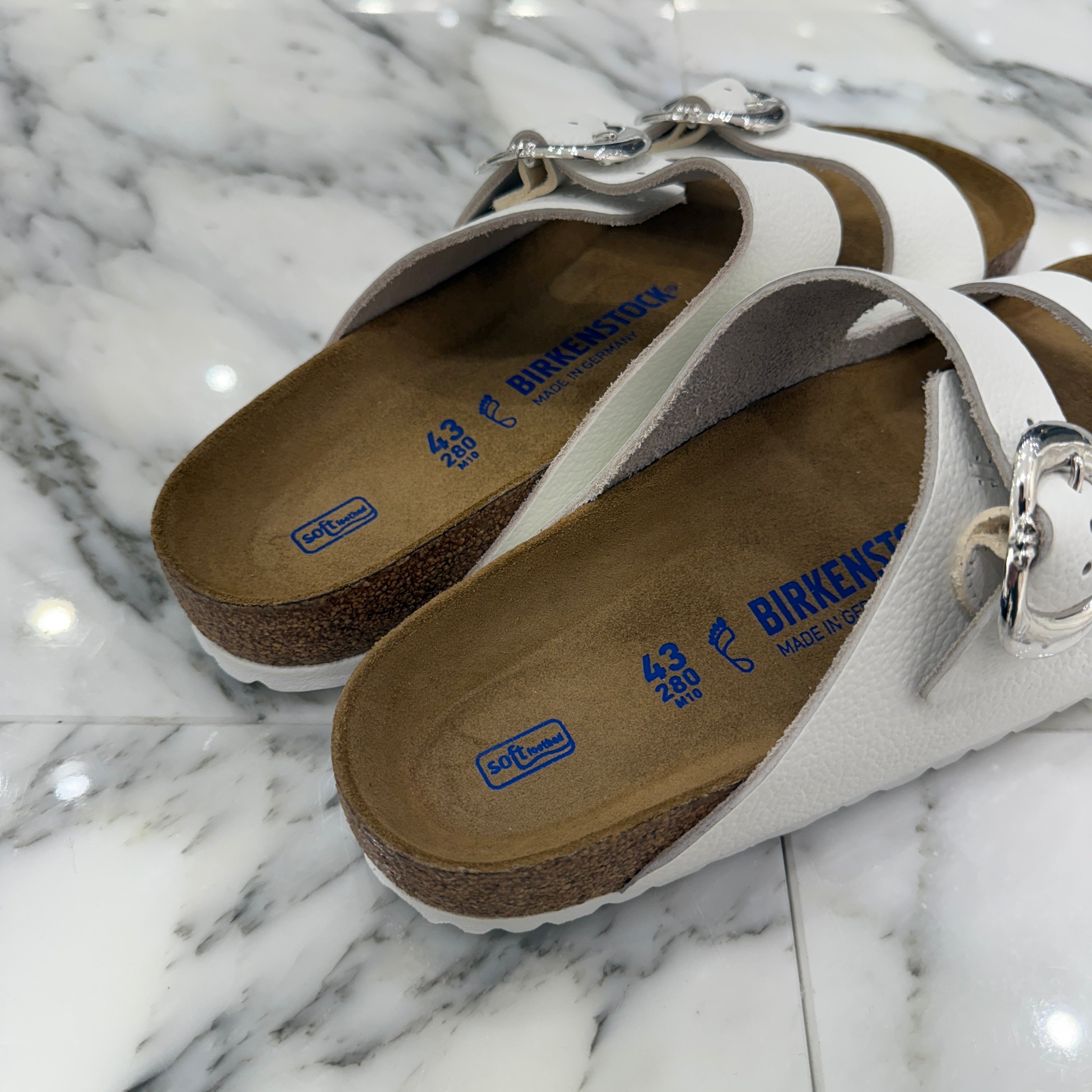 CHROME HEARTS × BIRKENSTOCK Gunslinger Buckle Arizona Suede Leather Sandals Size 43(28.0cm) クロムハーツ × ビルケンシュトック ガンスリンガーバックル アリゾナ スエードレザー サンダル サイズ43(28cm)