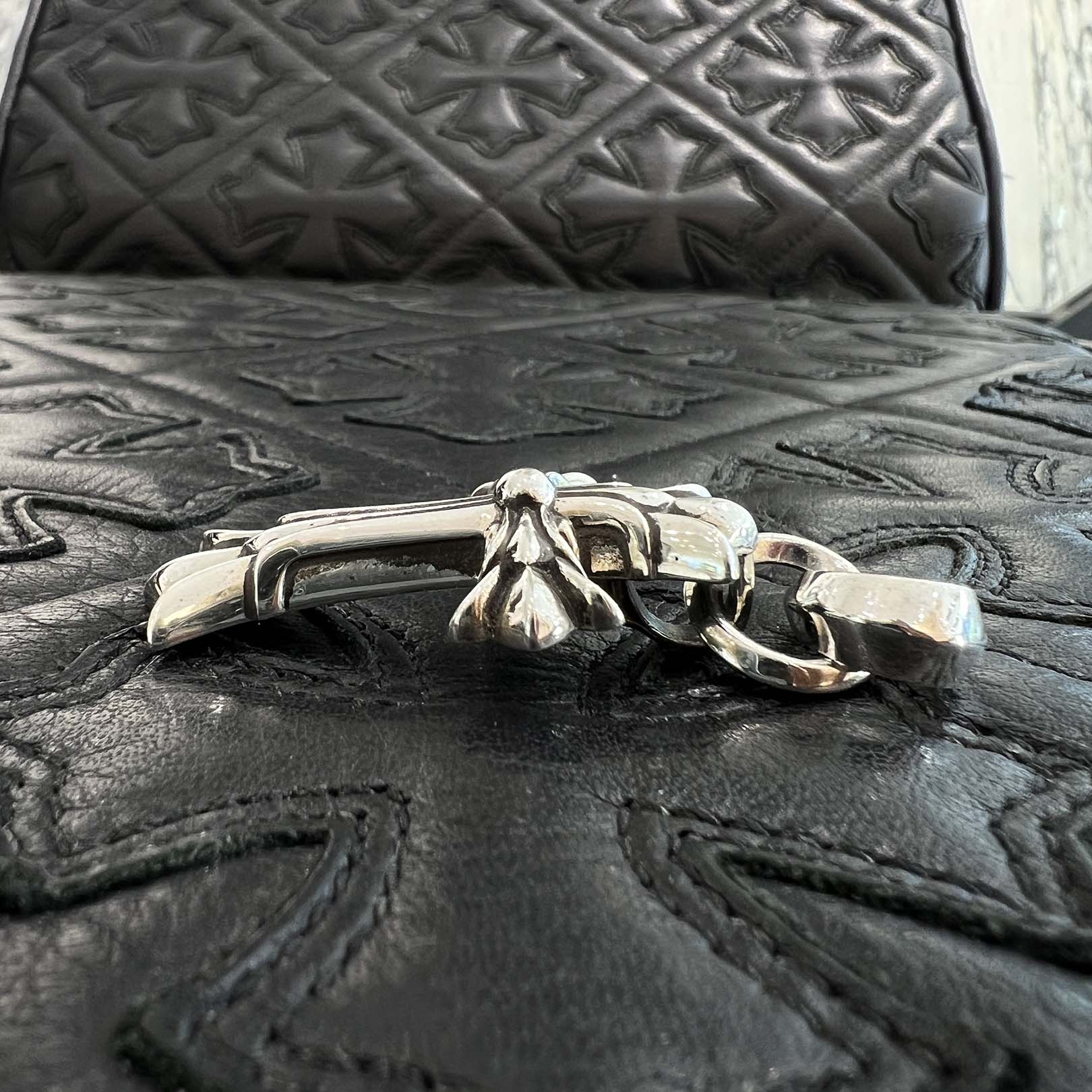 CHROME HEARTS Double CH Cross Small Pendant Top With Bail クロムハーツ ダブル CHクロス スモール ペンダントトップ ウィズベイル