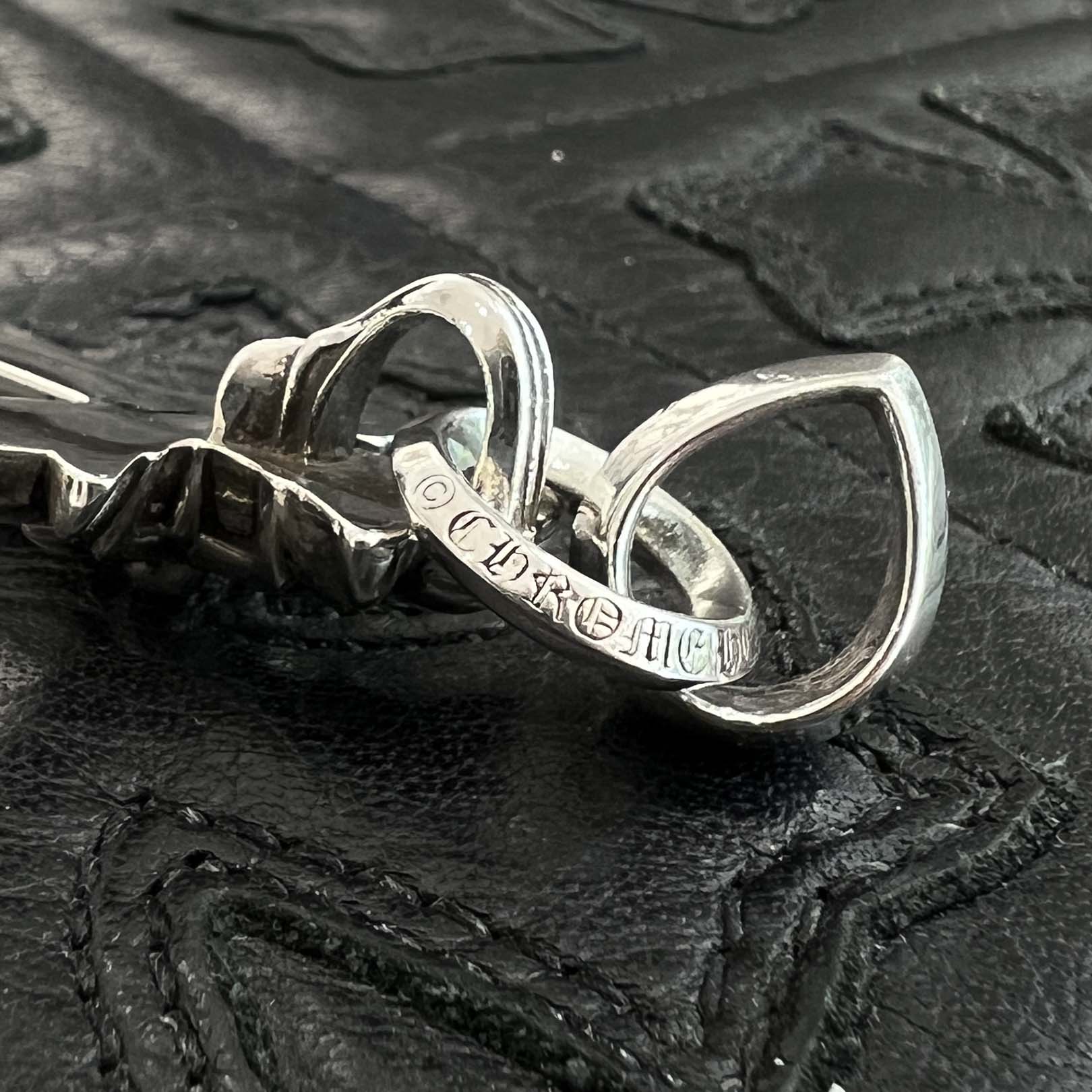 CHROME HEARTS Double CH Cross Small Pendant Top With Bail クロムハーツ ダブル CHクロス スモール ペンダントトップ ウィズベイル