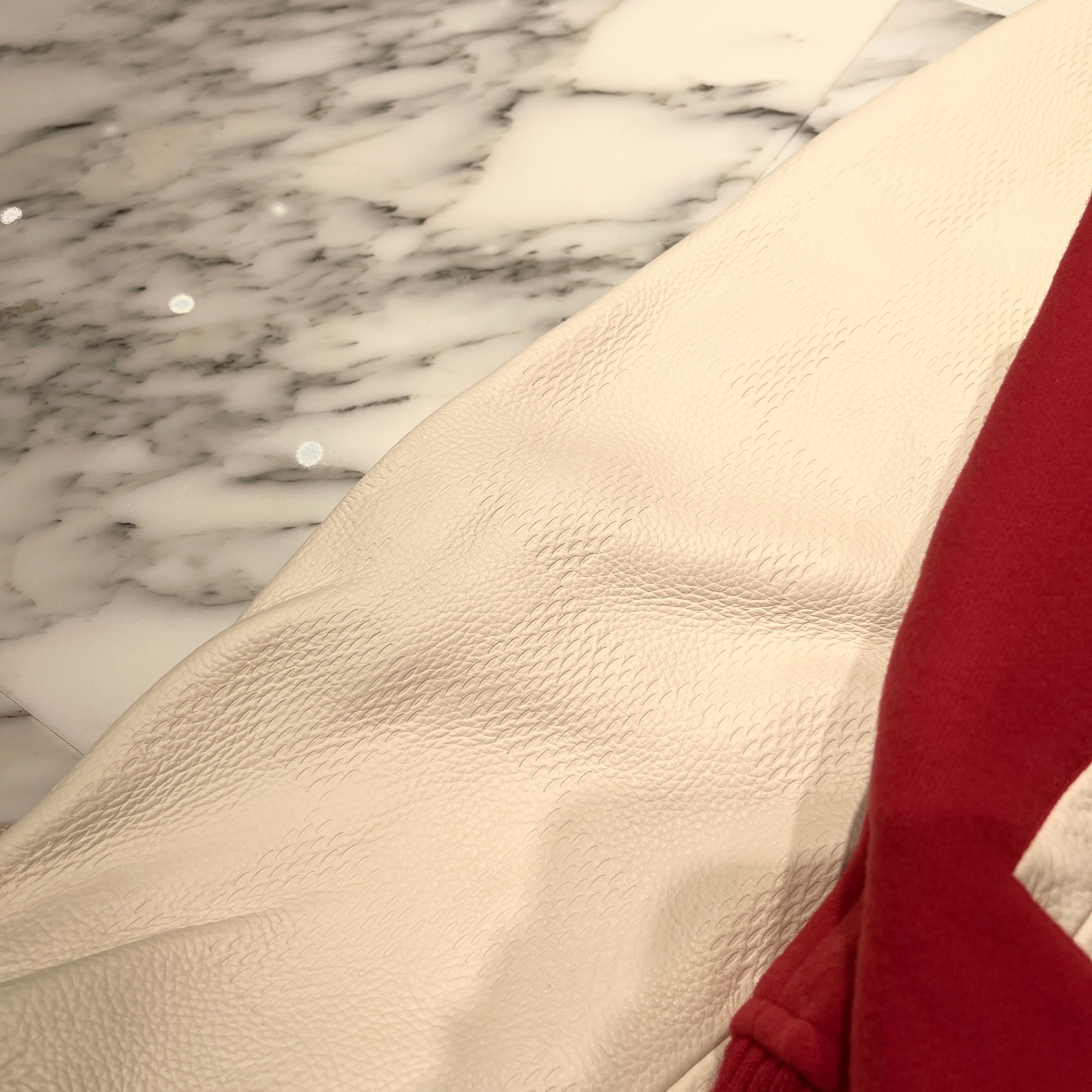 LOUIS VUITTON 2024SS Mixed Leather Varsity Blouson 1AFIQ9 Size 48 ルイヴィトン ミックスレザーバーシティブルゾン サイズ48