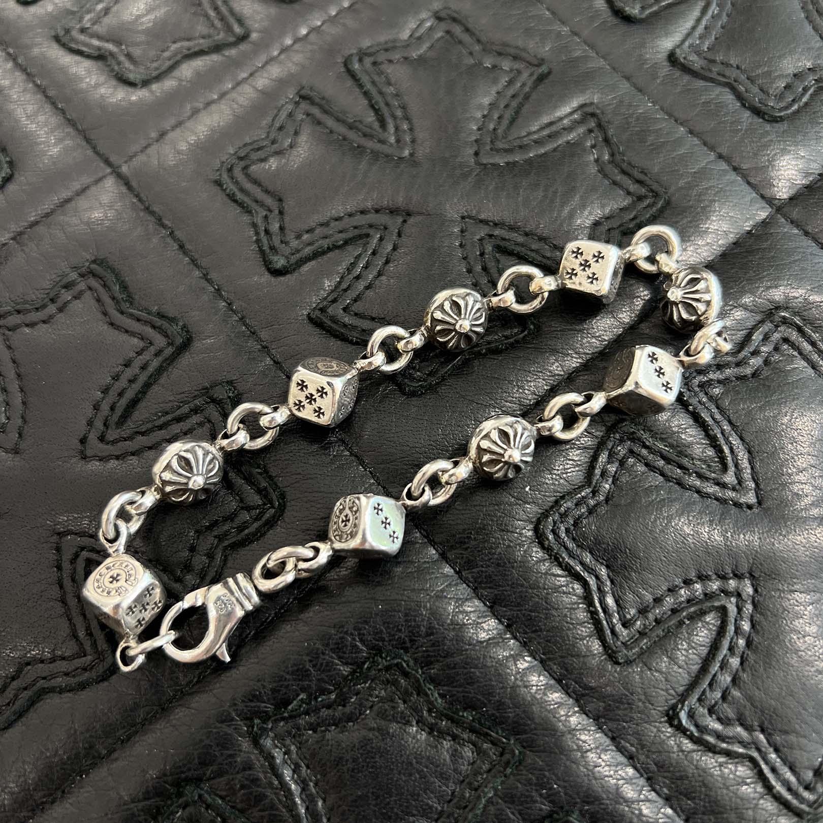 CHROME HEARTS ブレスレット ダイスクロスボール 8LINK CHROME HEARTS クロムハーツ（原本有） 国内正規品 インボイス付属