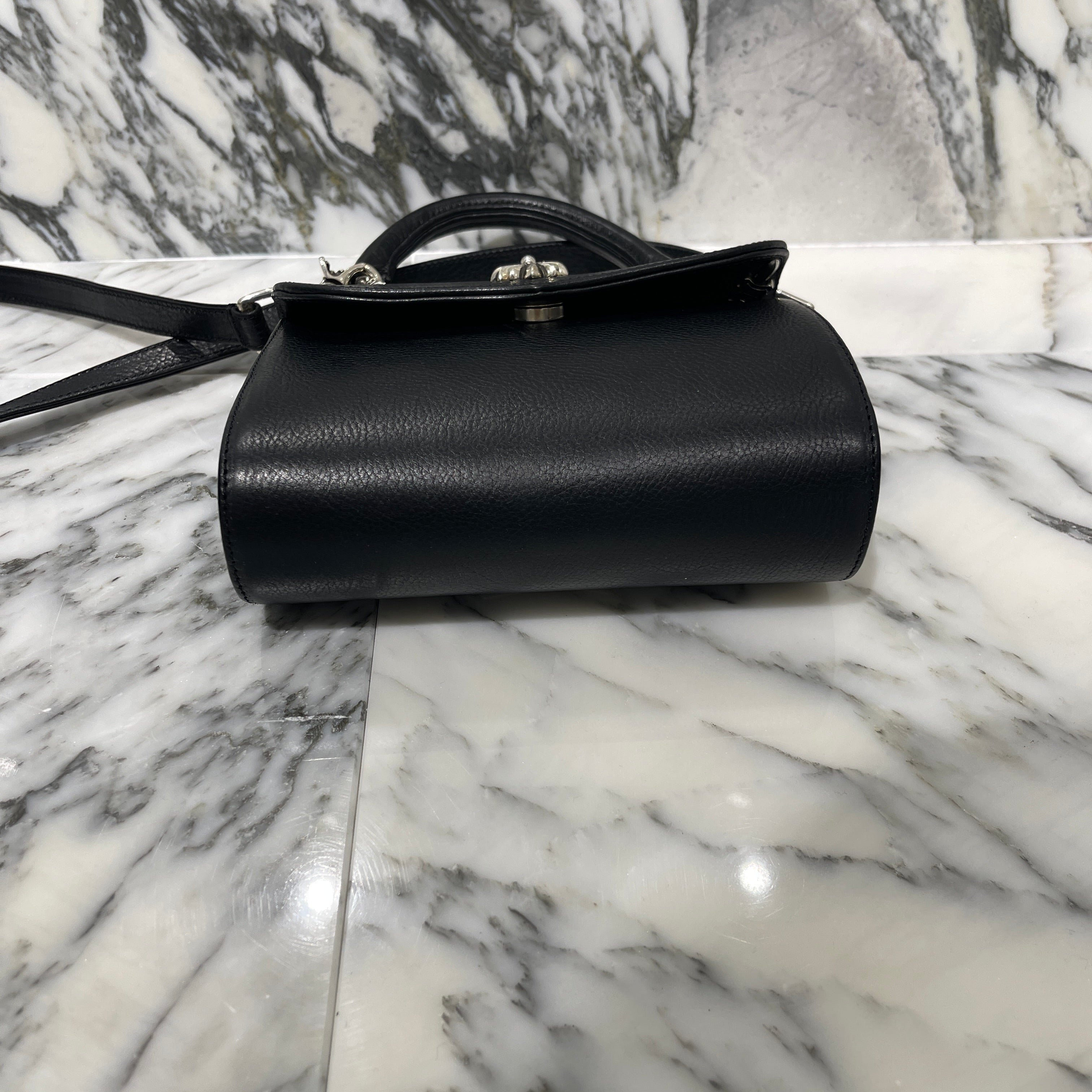 CHROME HEARTS DOC ADAMS CH CROSS 2 WAY LEATHER BAG クロムハーツ ドッグアダムス CHクロス２WAY レザーバッグ ショルダーバッグ トートバッグ