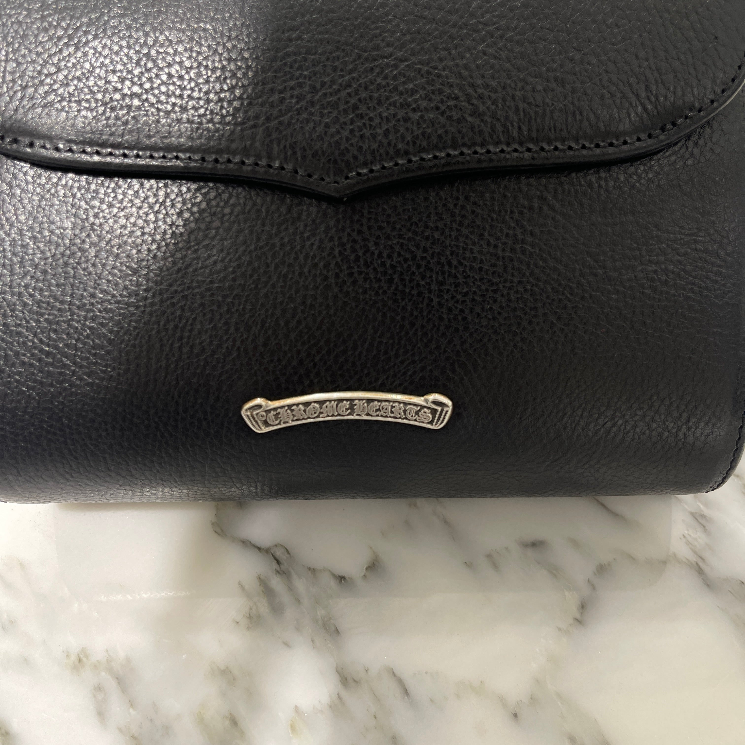 CHROME HEARTS DOC ADAMS CH CROSS 2 WAY LEATHER BAG クロムハーツ ドッグアダムス CHクロス２WAY レザーバッグ ショルダーバッグ トートバッグ