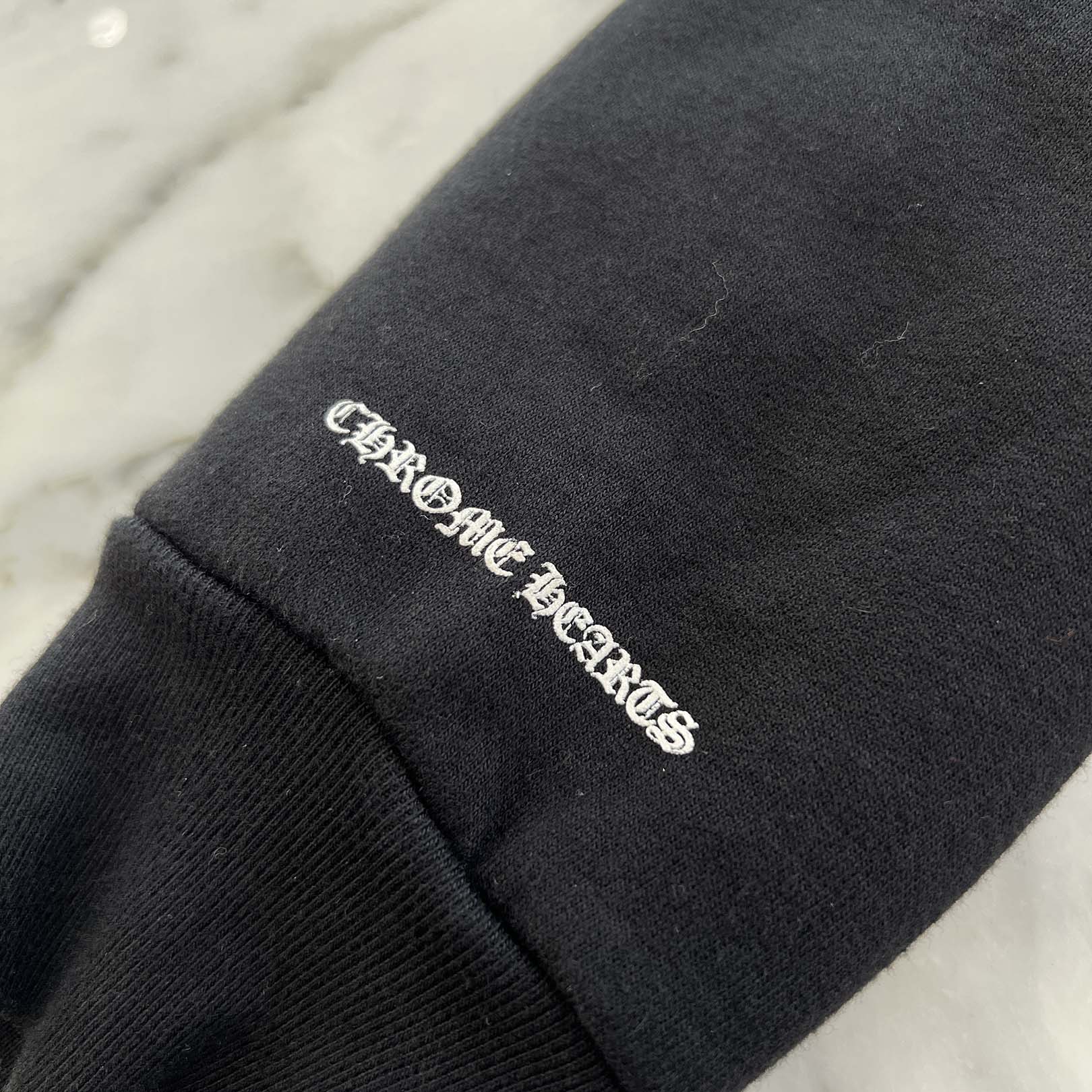 CHROME HEARTS Red Horseshoe Cemetery Cross Zip Up Hoodie Size S クロムハーツ レッド ホースシュー セメタリークロス ジップアップフーディ サイズS