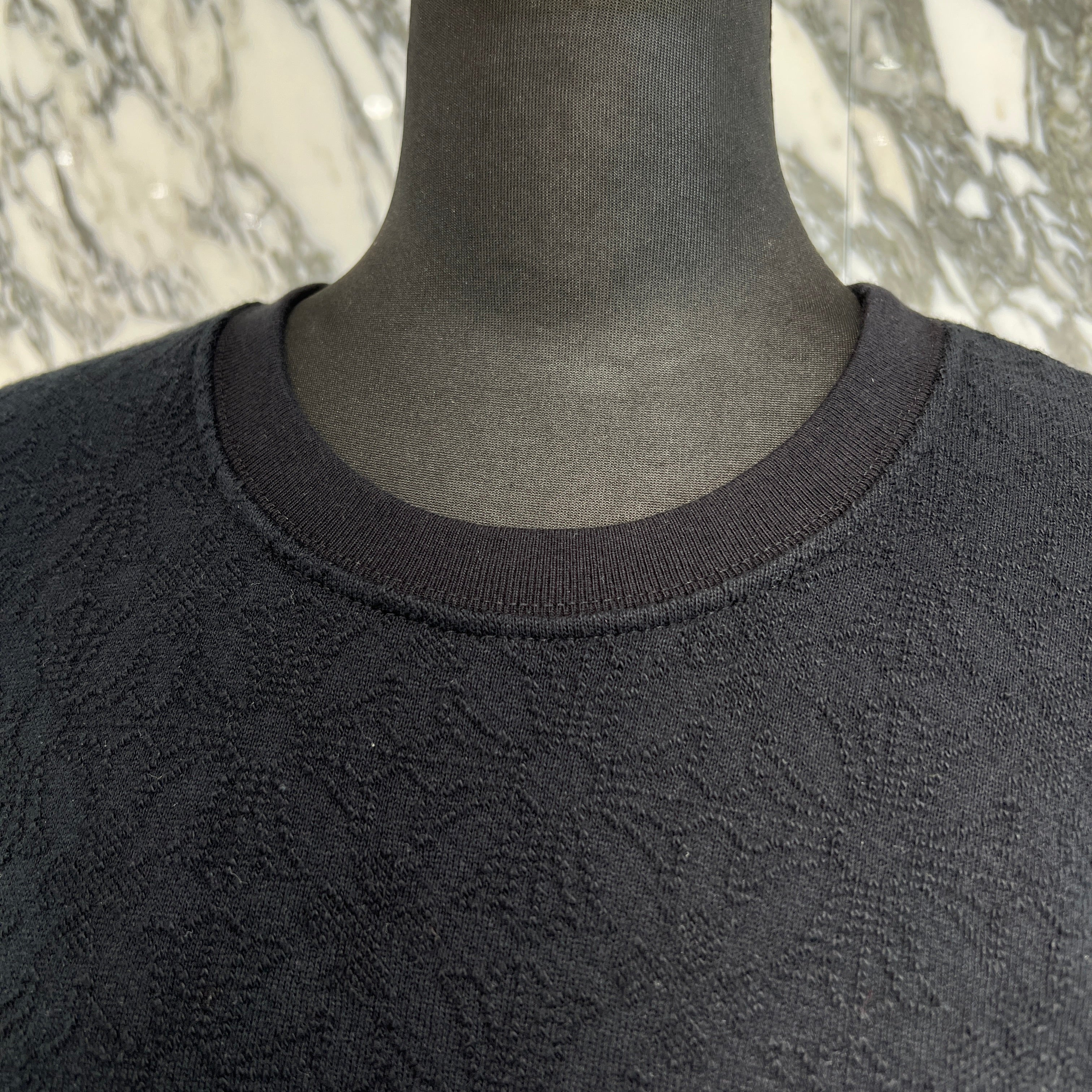 CHROME HEARTS Y NOT Vertical Logo Embroidery CH Plus Sweat Shirt Size L クロムハーツ ワイノット ヴァーティカルロゴ刺繍 CHプラス総柄 スウェットシャツ Tシャツ サイズL