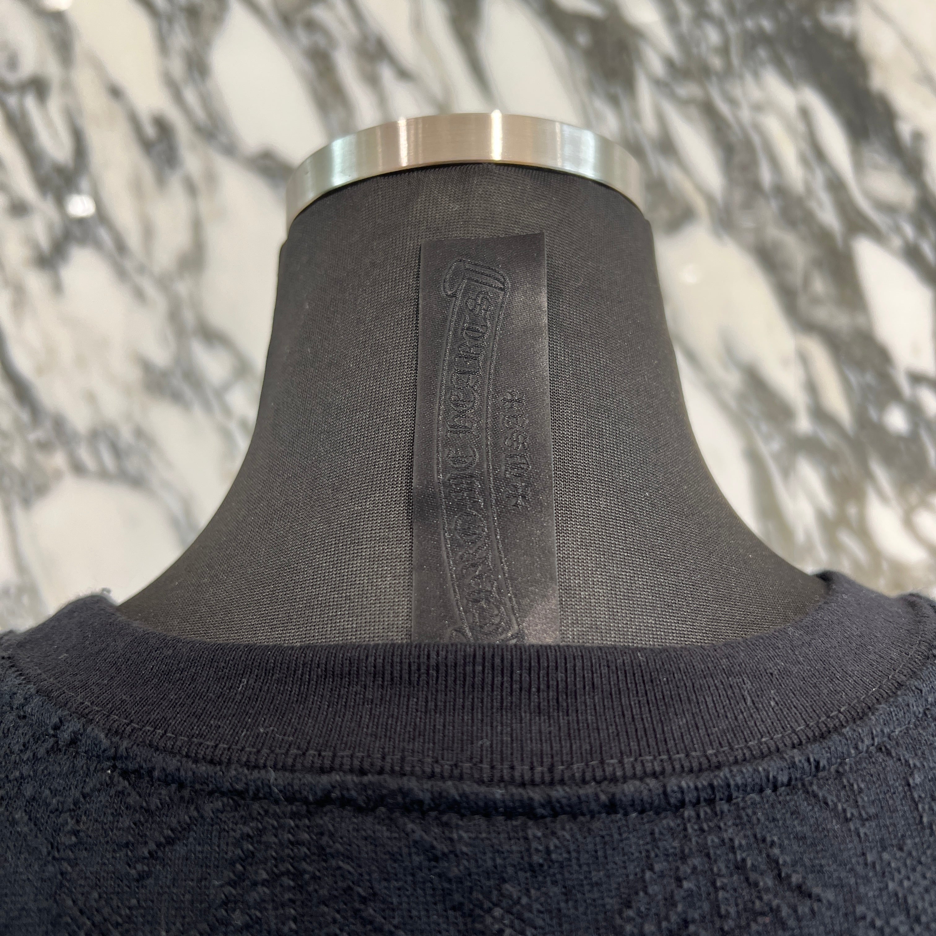 CHROME HEARTS Y NOT Vertical Logo Embroidery CH Plus Sweat Shirt Size L クロムハーツ ワイノット ヴァーティカルロゴ刺繍 CHプラス総柄 スウェットシャツ Tシャツ サイズL