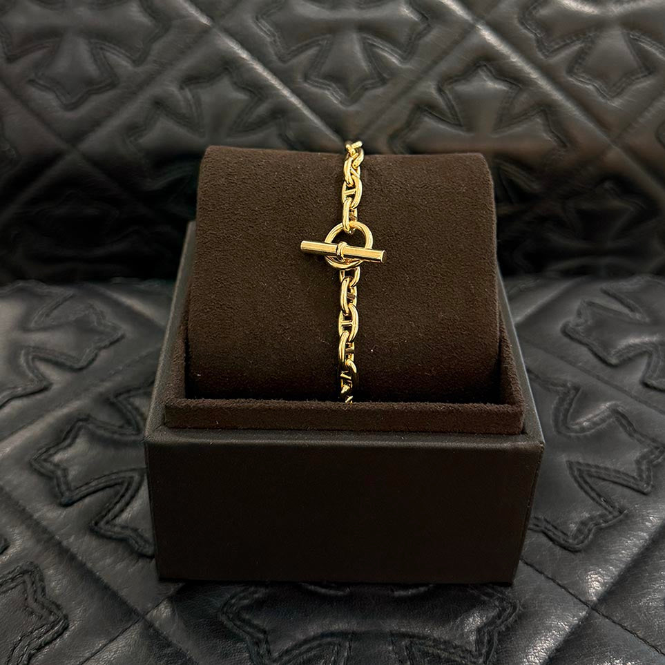 HERMES Au750 YG Chaine d’Ancre TPM 28 エルメス Au750 YG シェーヌダンクル TPM 28コマ