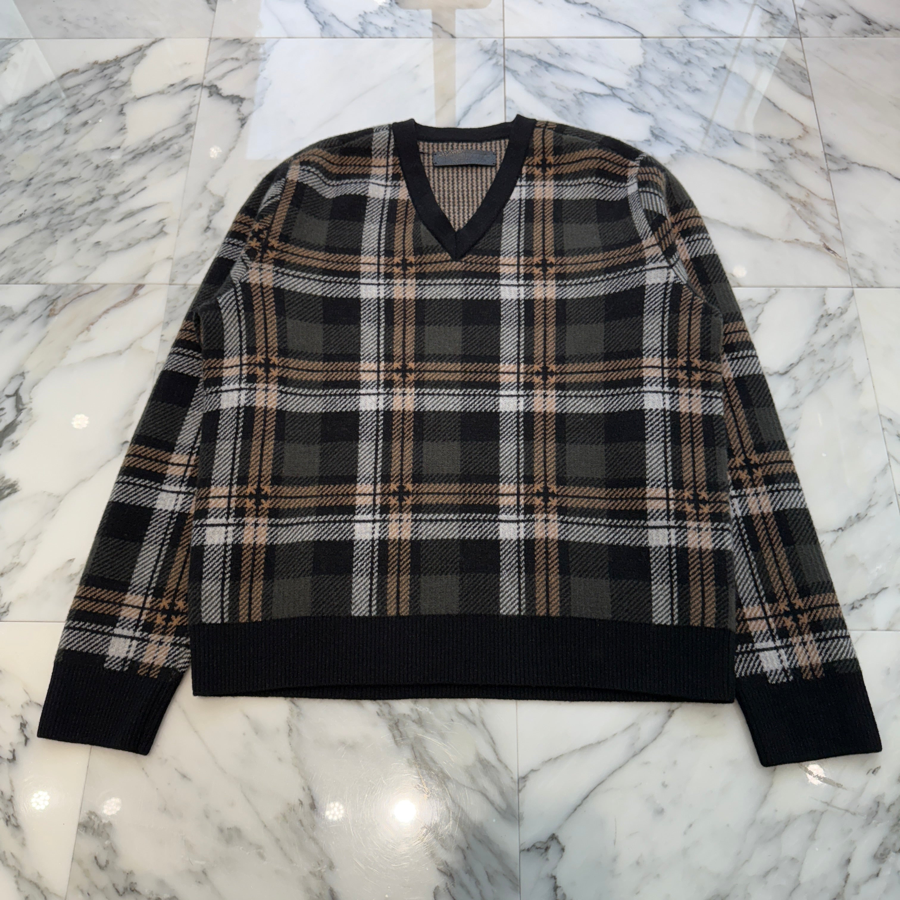 CHROME HEARTS CH Plus Cashmere Wool Knit Sweater Size L クロムハーツ CHプラス カシミヤ ウール ニット セーター サイズL