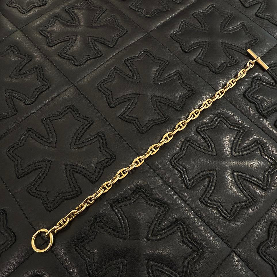 HERMES Au750 YG Chaine d’Ancre TPM 28 エルメス Au750 YG シェーヌダンクル TPM 28コマ
