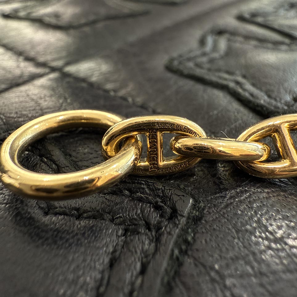 HERMES Au750 YG Chaine d’Ancre TPM 28 エルメス Au750 YG シェーヌダンクル TPM 28コマ