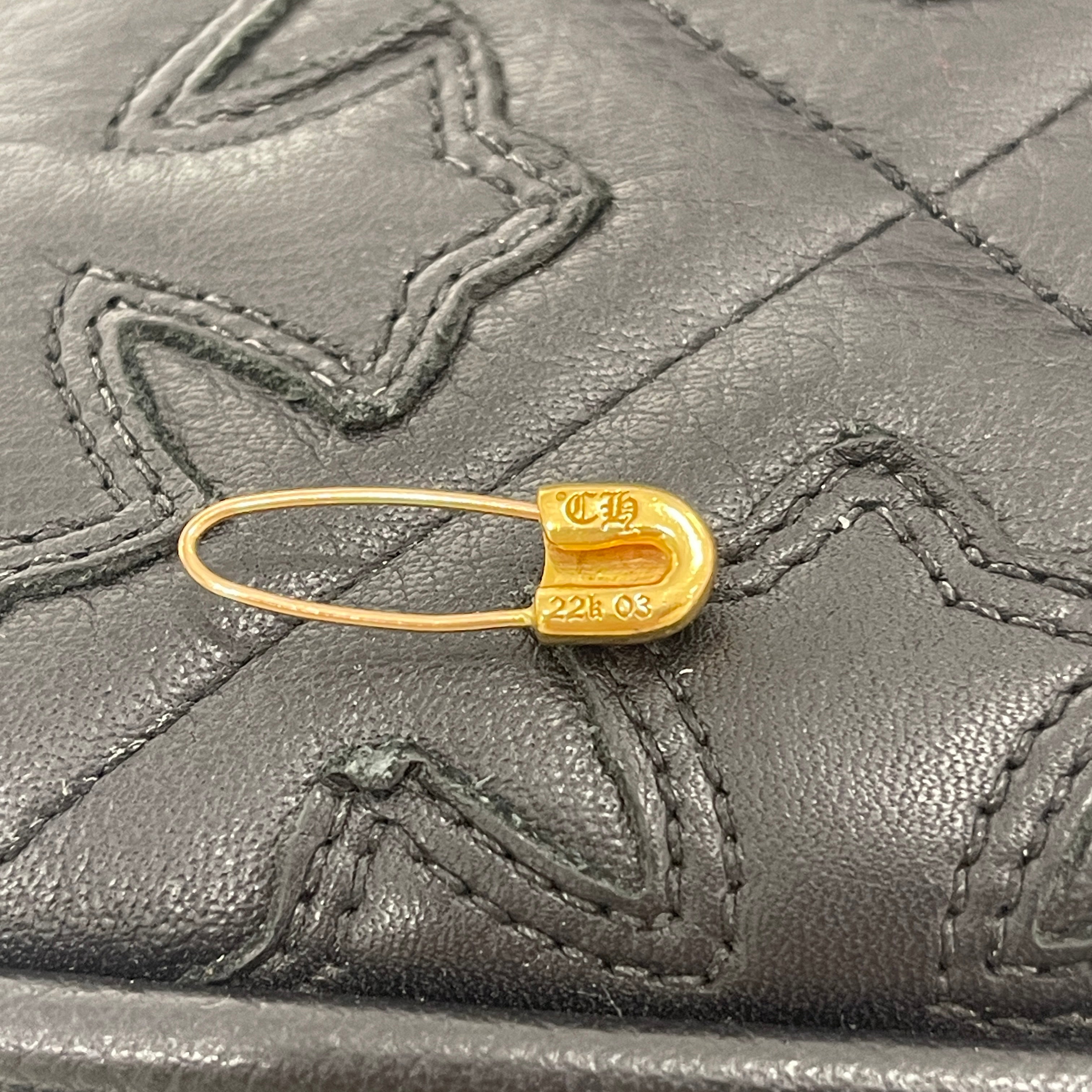 CHROME HEARTS 22K Safety Pin / 1 Diamond クロムハーツ 22K セーフティ ピン / 1ダイヤモンド