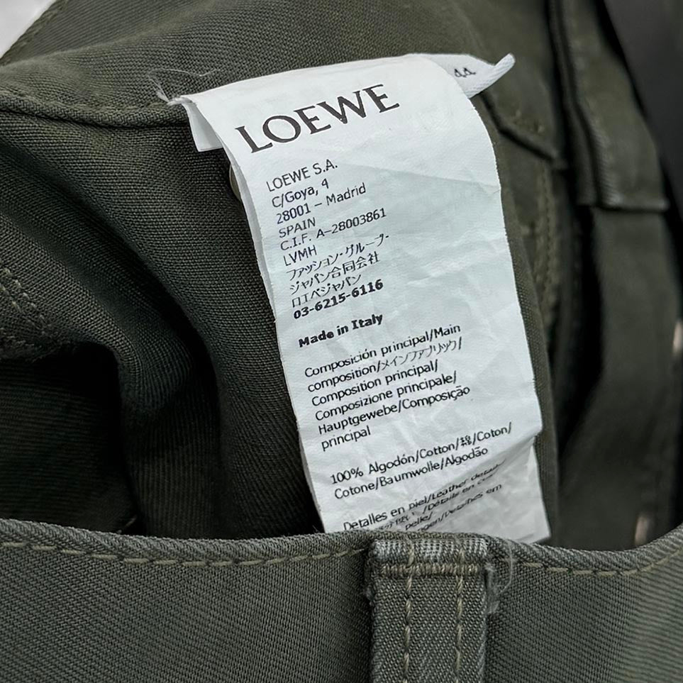 LOEWE 2025AW Cargo Trousers Pants H526Y04WG6 Size 44 ロエベ カーゴ トラウザー パンツ サイズ44