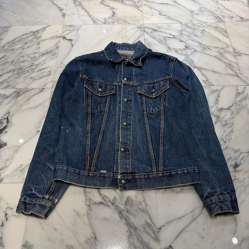 CHROME HEARTS × Levi's Body VNTG Cross Ball Denim Jacket Size S クロムハーツ × リーバイスボディ ヴィンテージ クロスボール デニムジャケット サイズS