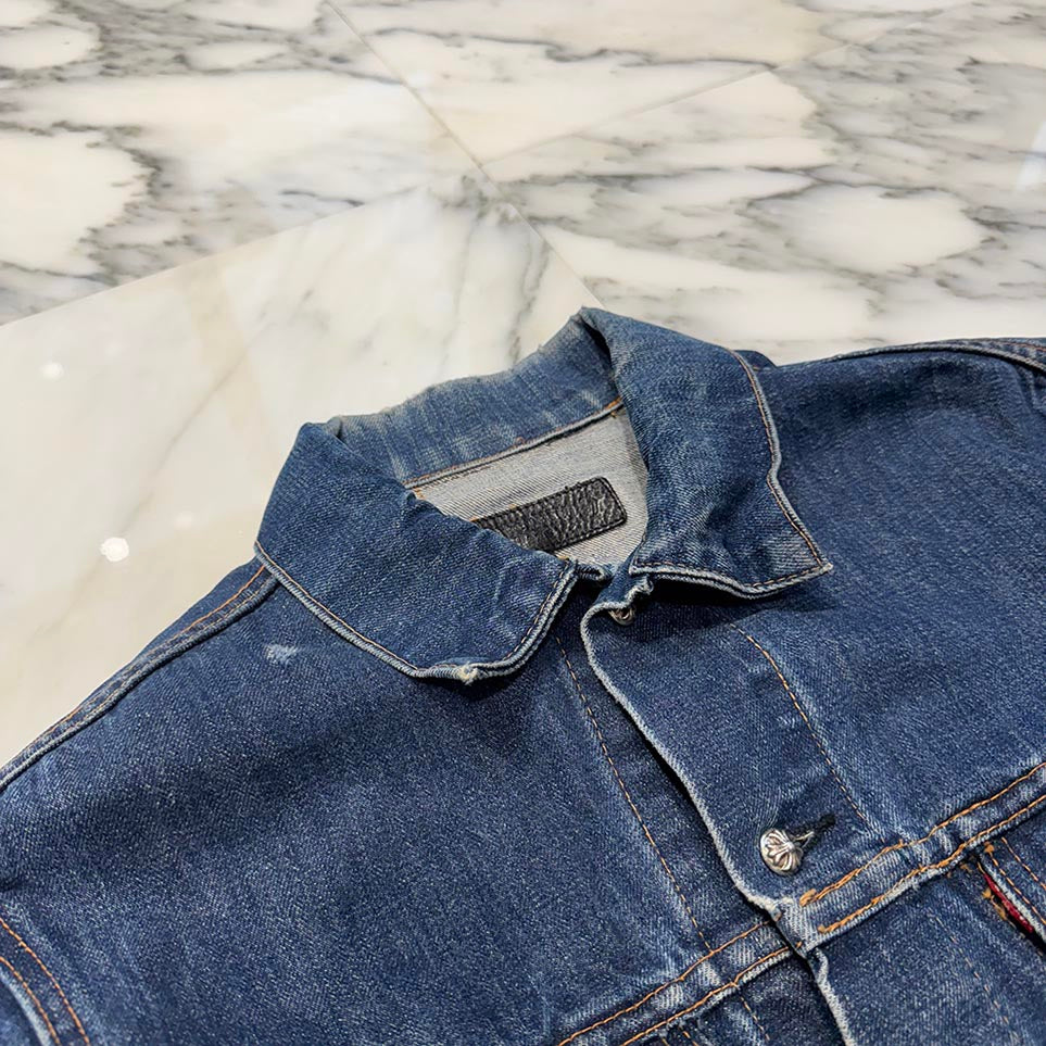 CHROME HEARTS × Levi's Body VNTG Cross Ball Denim Jacket Size S クロムハーツ × リーバイスボディ ヴィンテージ クロスボール デニムジャケット サイズS