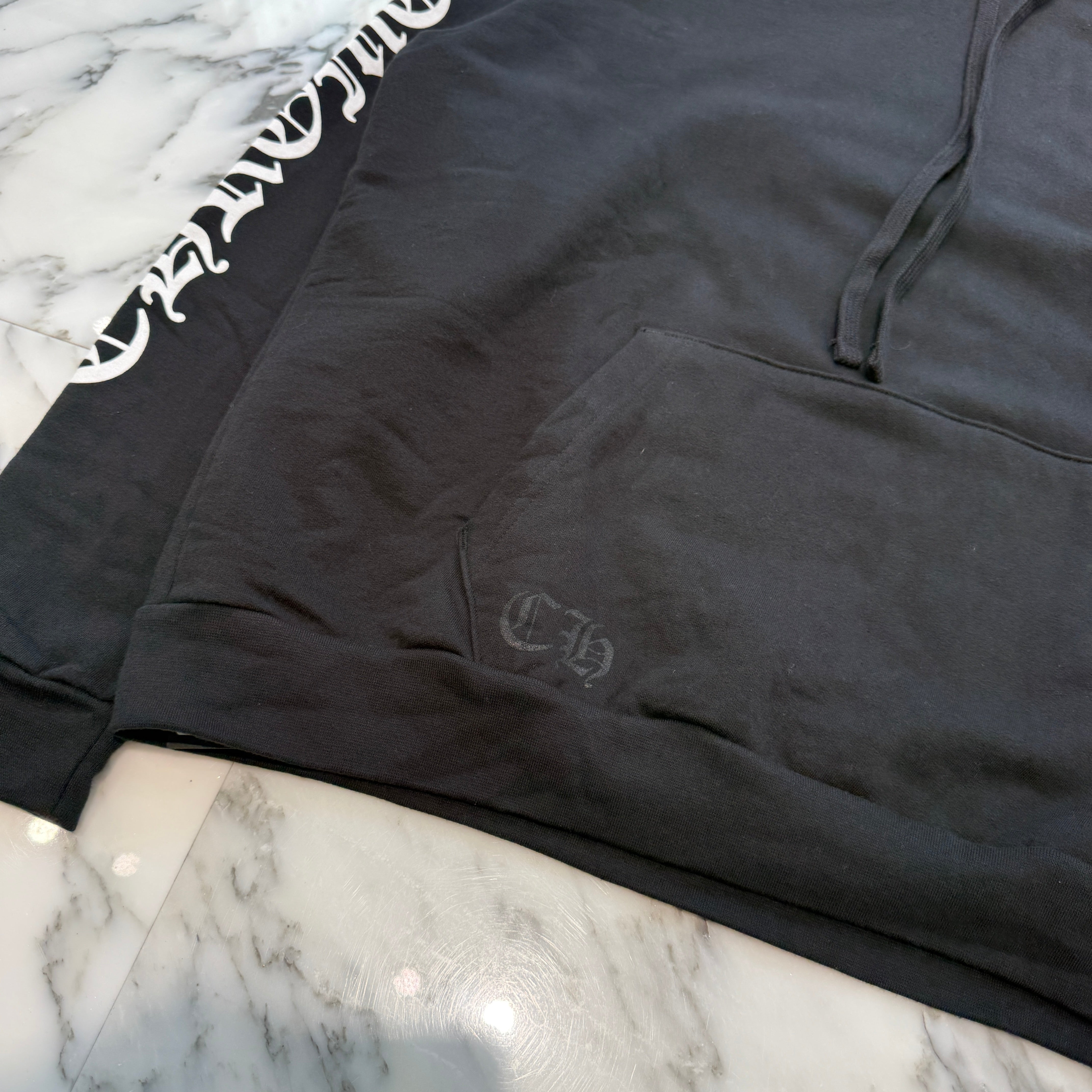 CHROME HEARTS 1988 Vertical Logo Pullover Hoodie Size L クロムハーツ 1988 ヴァーティカルロゴ プルオーバーフーディー サイズL