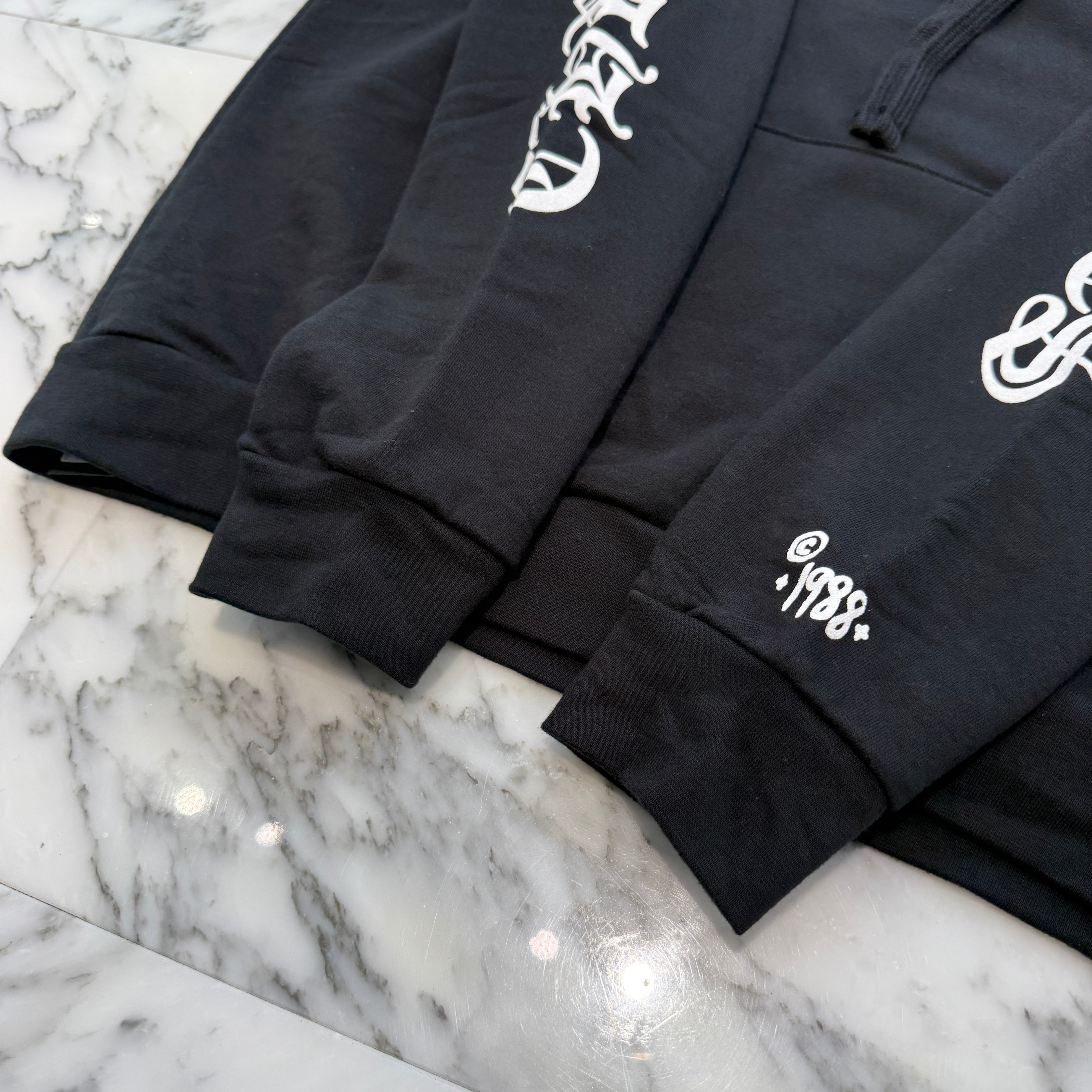 CHROME HEARTS 1988 Vertical Logo Pullover Hoodie Size L クロムハーツ 1988 ヴァーティカルロゴ プルオーバーフーディー サイズL