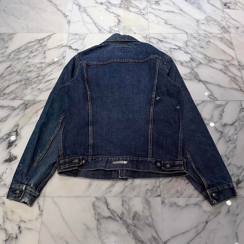 CHROME HEARTS × Levi's Body VNTG Cross Ball Denim Jacket Size S クロムハーツ × リーバイスボディ ヴィンテージ クロスボール デニムジャケット サイズS