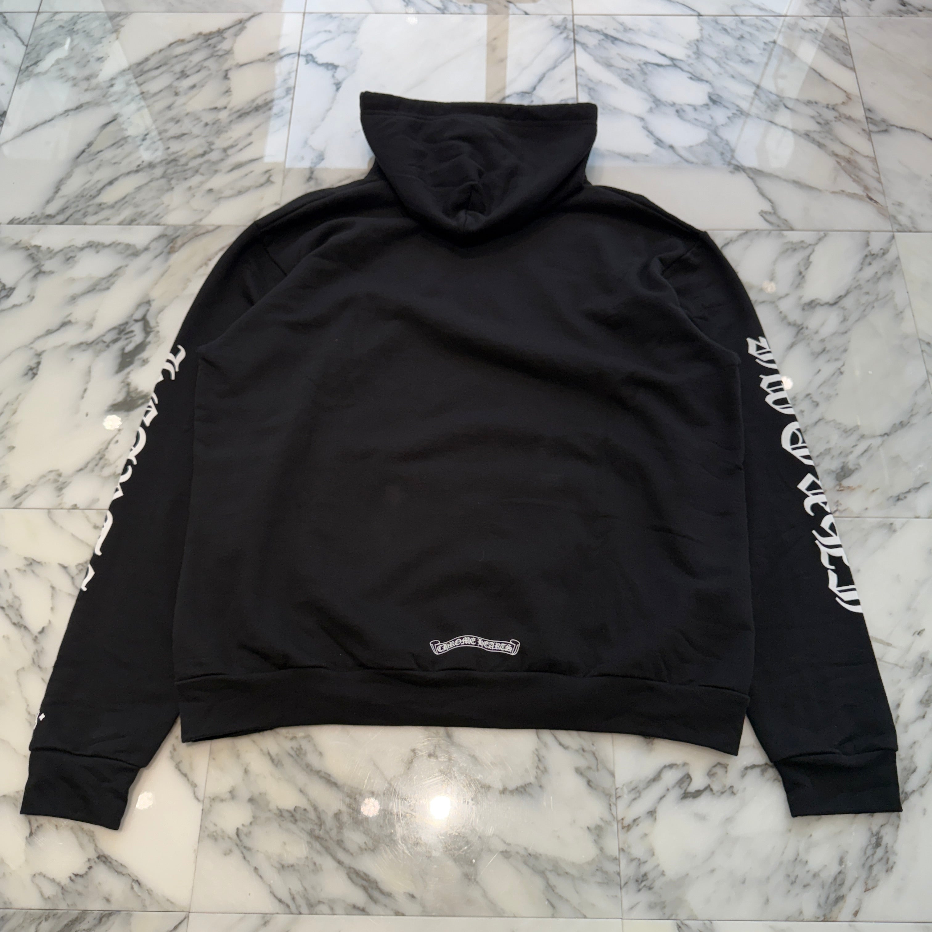 CHROME HEARTS 1988 Vertical Logo Pullover Hoodie Size L クロムハーツ 1988 ヴァーティカルロゴ プルオーバーフーディー サイズL