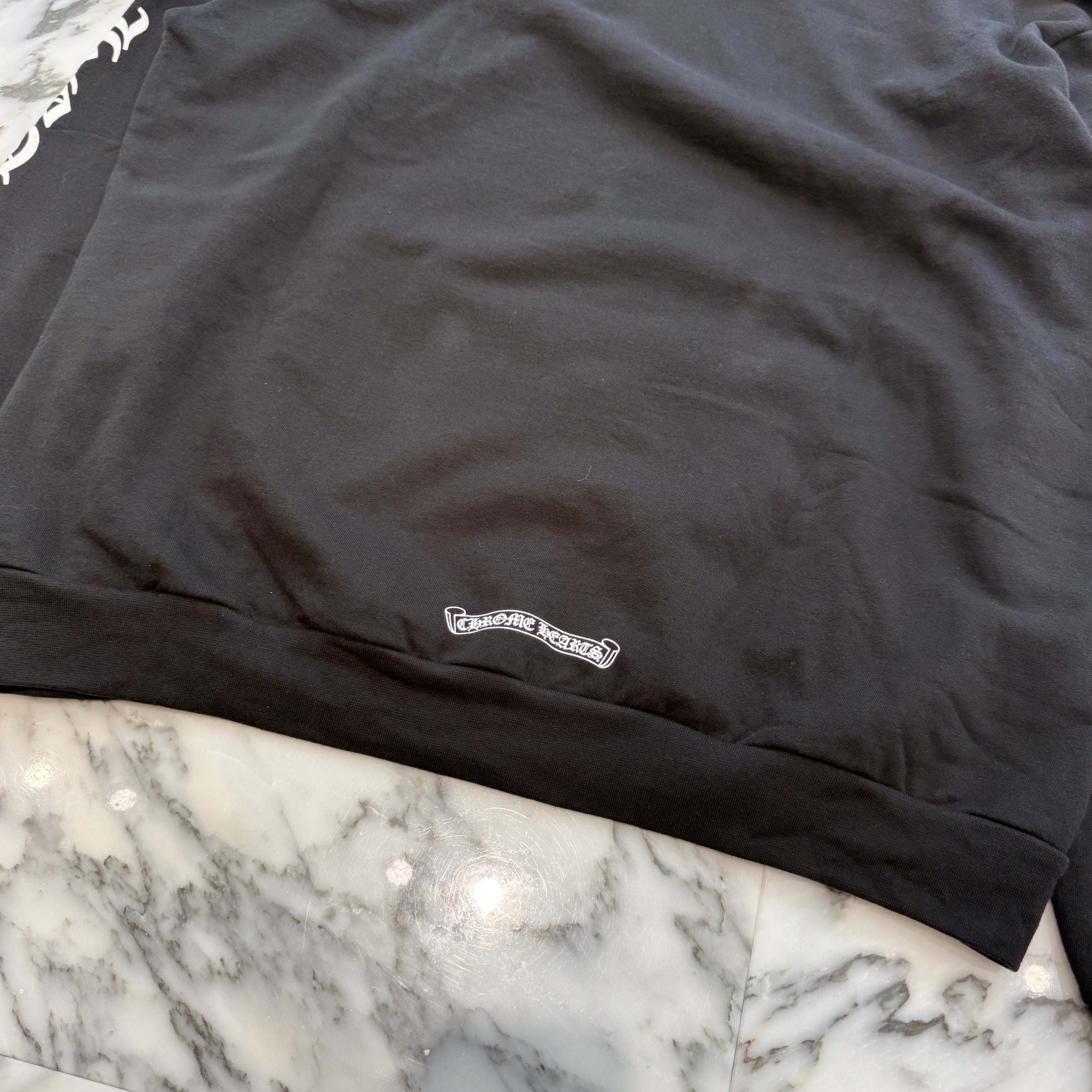 CHROME HEARTS 1988 Vertical Logo Pullover Hoodie Size L クロムハーツ 1988 ヴァーティカルロゴ プルオーバーフーディー サイズL