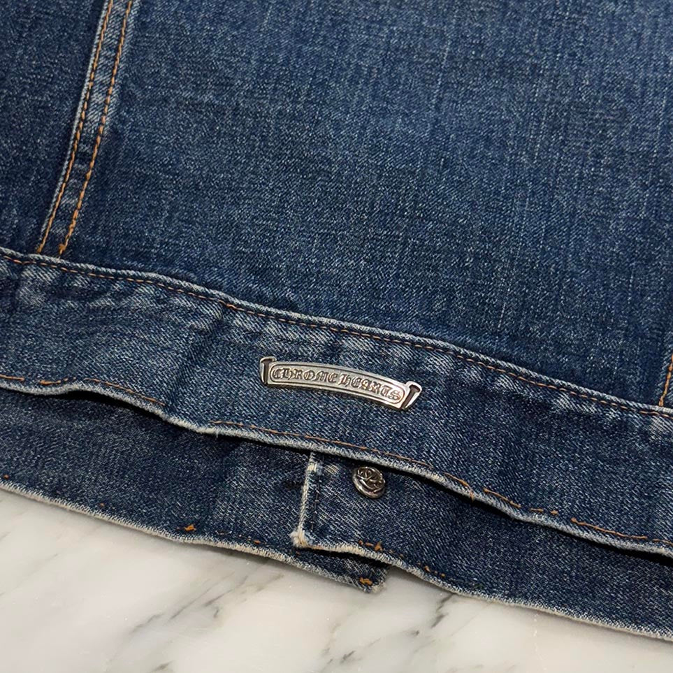 CHROME HEARTS × Levi's Body VNTG Cross Ball Denim Jacket Size S クロムハーツ × リーバイスボディ ヴィンテージ クロスボール デニムジャケット サイズS