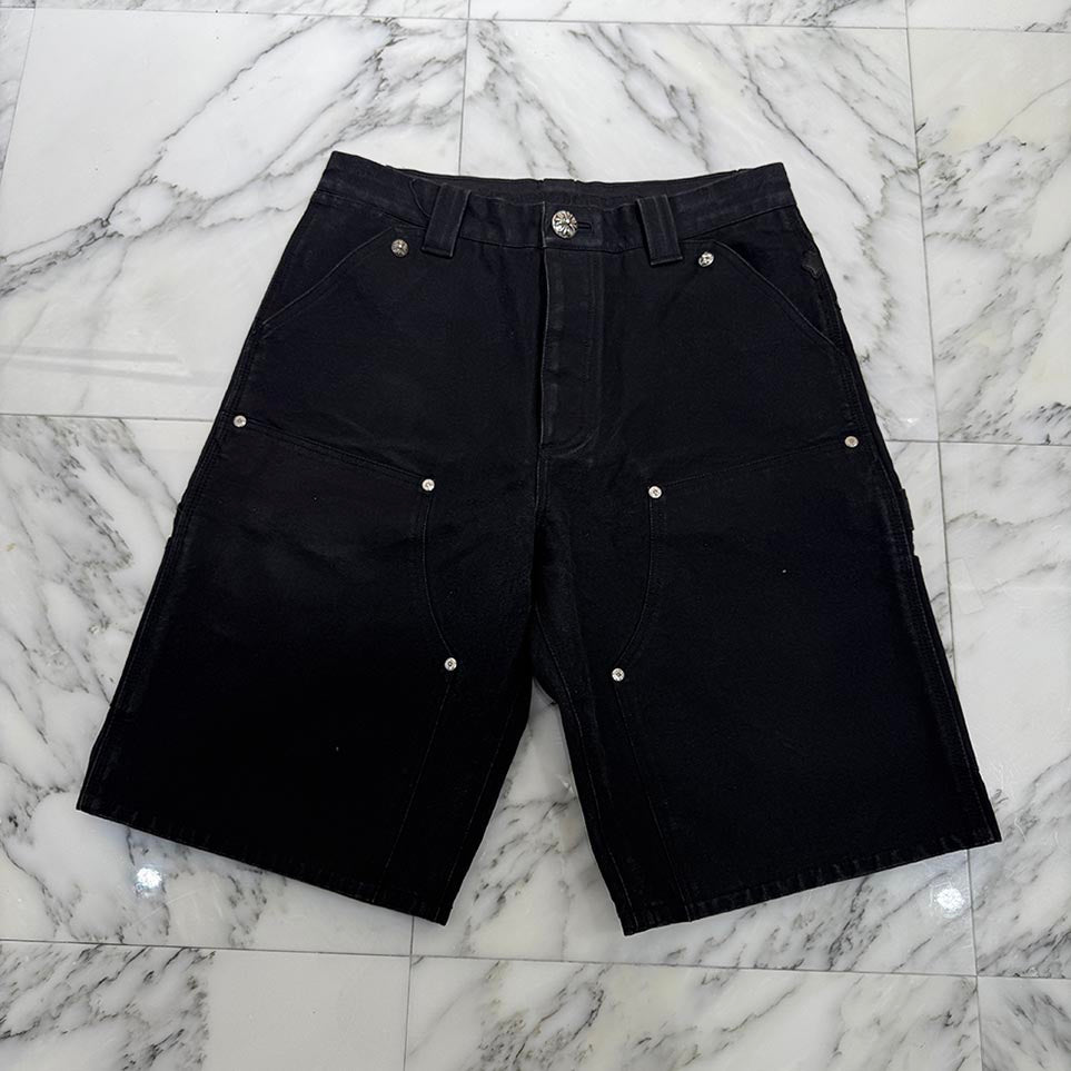 CHROME HEARTS Carpenter Cemetery Cross Patch Denim Shorts Size 30 クロムハーツ カーペンター セメタリークロスパッチ デニムショーツ サイズ30