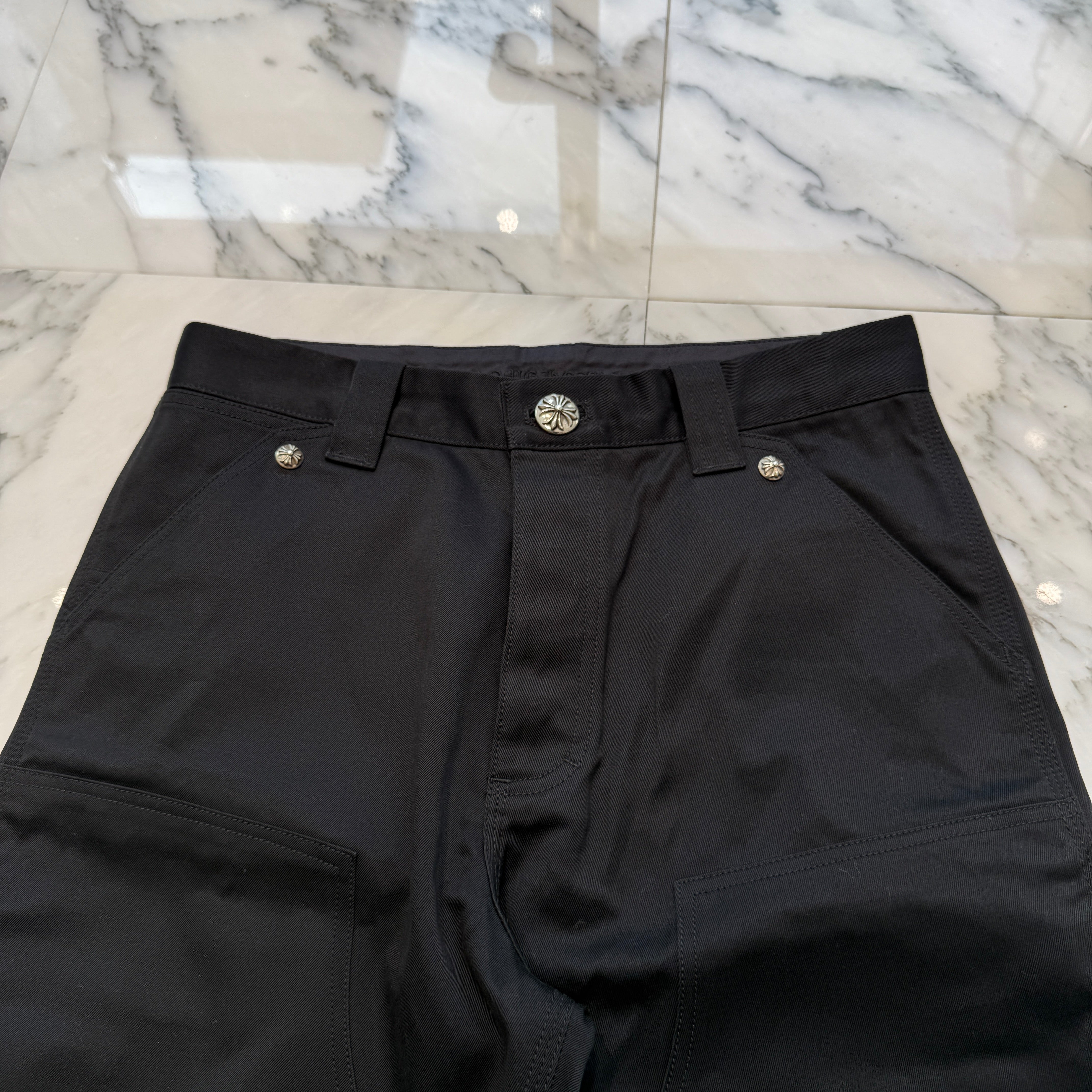 CHROME HEARTS Carpenter Cross Ball Button Denim Pants Size 30 クロムハーツ カーペンター クロスボールボタン デニムパンツ サイズ30