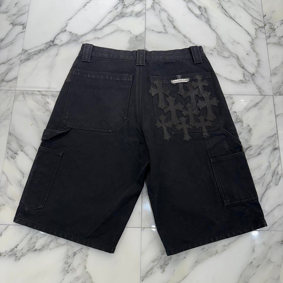 CHROME HEARTS Carpenter Cemetery Cross Patch Denim Shorts Size 30 クロムハーツ カーペンター セメタリークロスパッチ デニムショーツ サイズ30