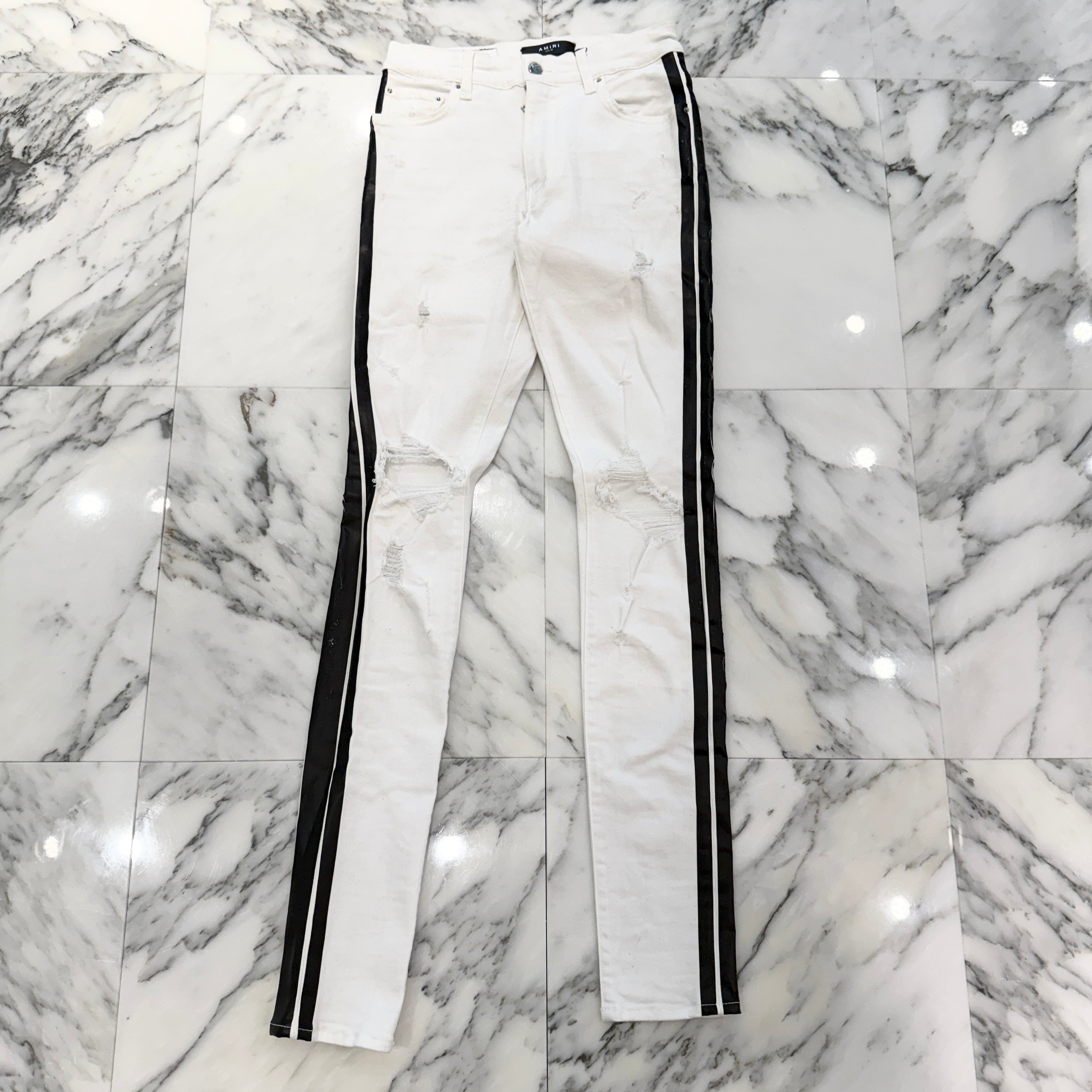 AMIRI Side Line Damaged Skinny Denim Pants Size 28 アミリ サイドライン ダメージ スキニー デニムパンツ サイズ28
