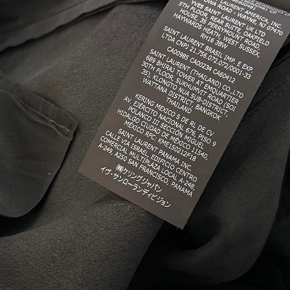 SAINT LAURENT PARIS 2021SS Lamb Leather Track Pants 664566 YC2MS Size 50 サンローランパリ ラムレザー トラック パンツ サイズ50