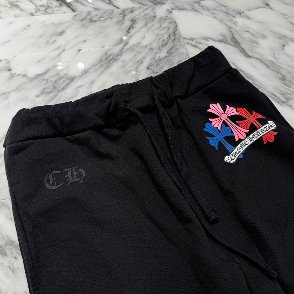 CHROME HEARTS MLTCOL CEM Sweat Long Pants Size M クロムハーツ マルチカラー セメタリークロス スウェットロングパンツ サイズM