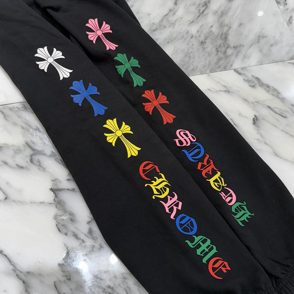 CHROME HEARTS MLTCOL CEM Sweat Long Pants Size M クロムハーツ マルチカラー セメタリークロス スウェットロングパンツ サイズM