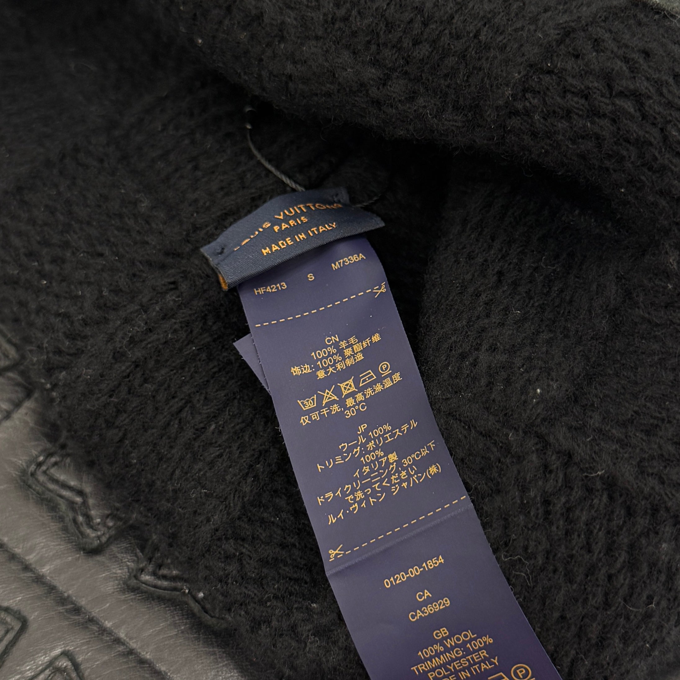 LOUIS VUITTON 2024SS Damier Pearl Wool Beanie M7336A Size S ルイヴィトン ダミエ パール ウールビーニー サイズS