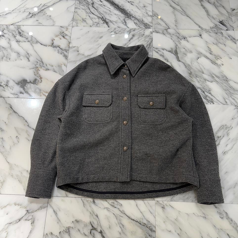 CHROME HEARTS Y NOT Cross Ball Wool Jacket Size S クロムハーツ ワイノット クロスボール ウールジャケット サイズS