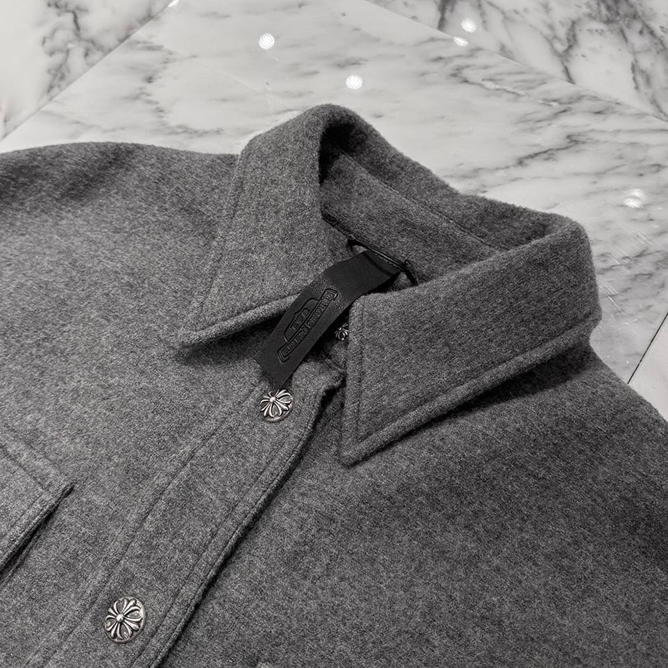 CHROME HEARTS Y NOT Cross Ball Wool Jacket Size S クロムハーツ ワイノット クロスボール ウールジャケット サイズS