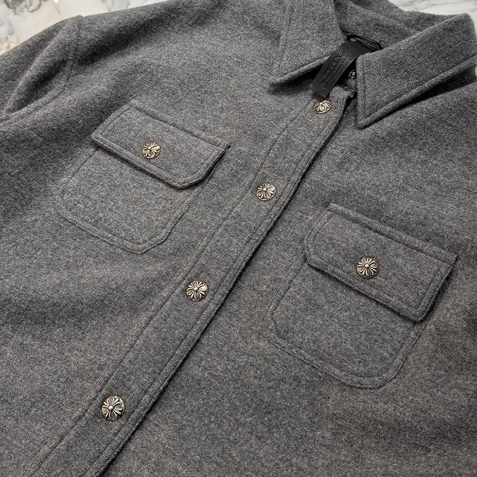 CHROME HEARTS Y NOT Cross Ball Wool Jacket Size S クロムハーツ ワイノット クロスボール ウールジャケット サイズS