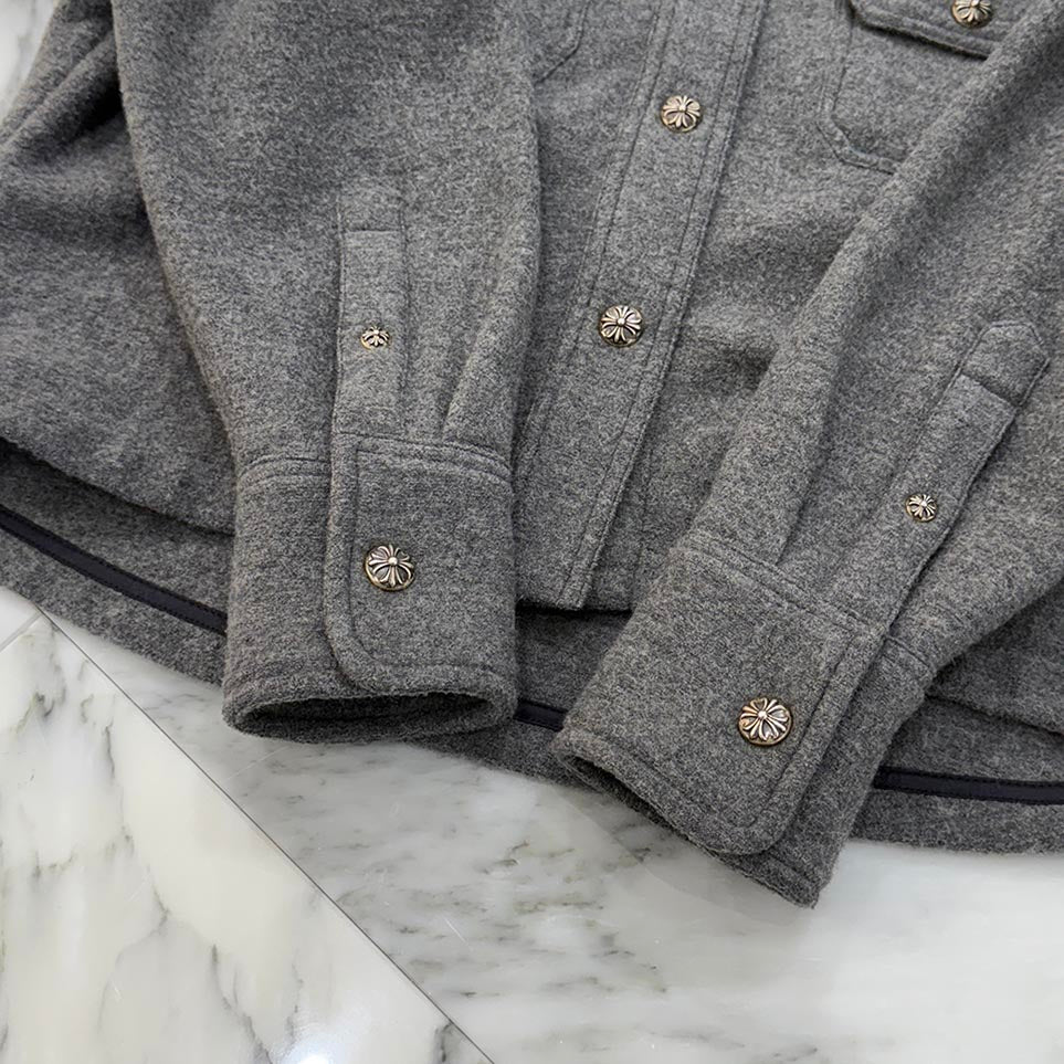 CHROME HEARTS Y NOT Cross Ball Wool Jacket Size S クロムハーツ ワイノット クロスボール ウールジャケット サイズS