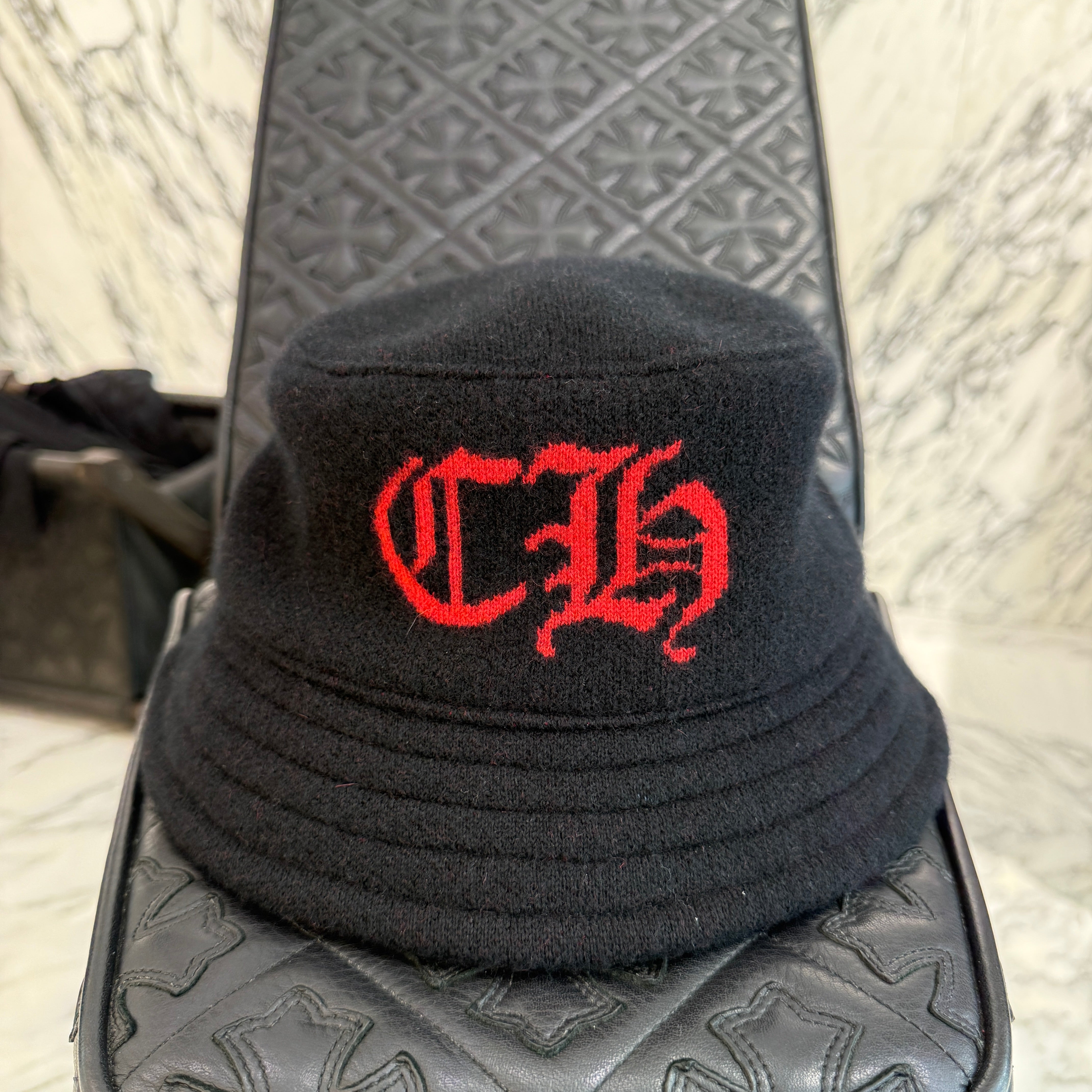 CHROME HEARTS 2024AW Cashmere CH Logo Bucket Hat Size M(28.5cm) クロムハーツ カシミア CHロゴ バケットハット サイズM(28.5cm)