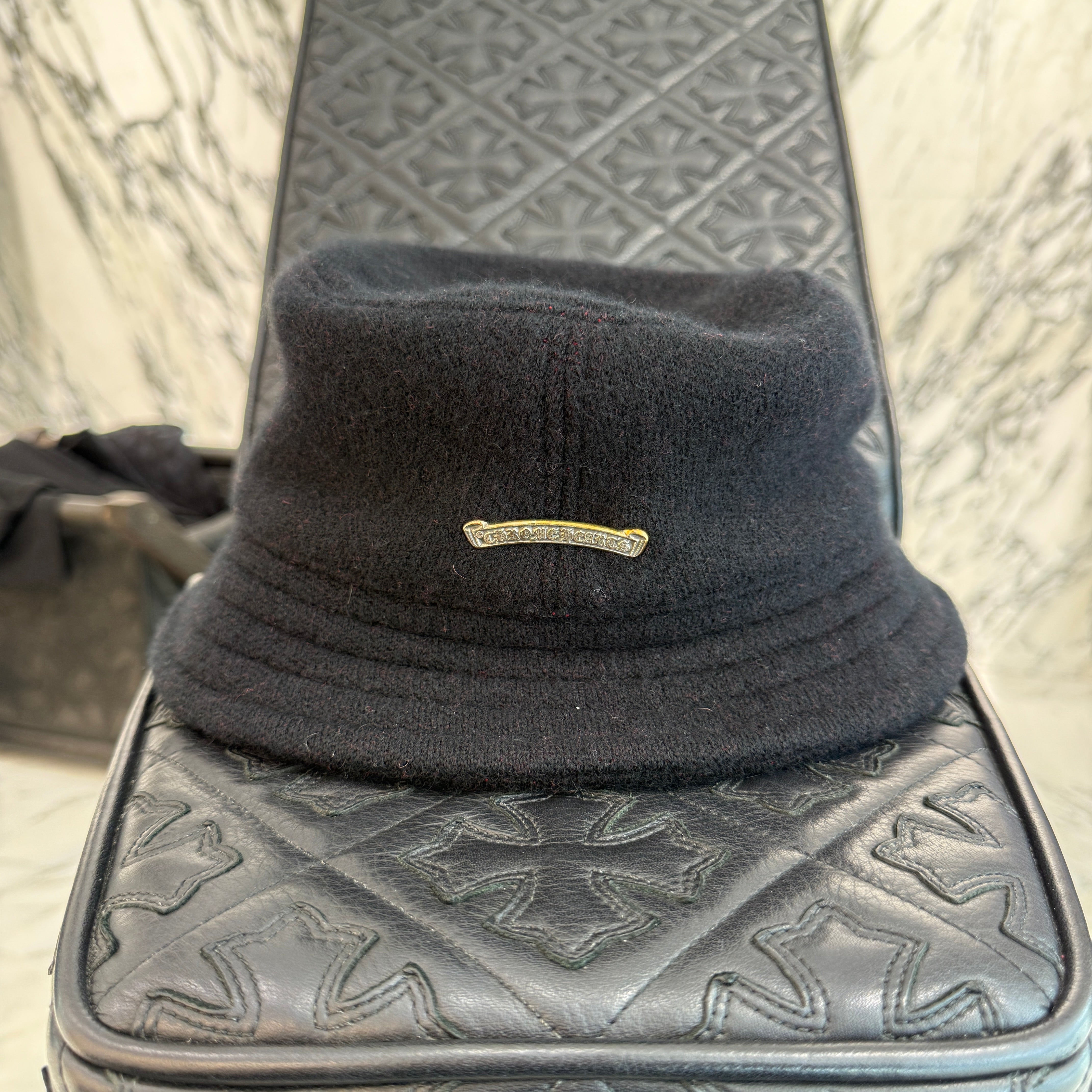 CHROME HEARTS 2024AW Cashmere CH Logo Bucket Hat Size M(28.5cm) クロムハーツ カシミア CHロゴ バケットハット サイズM(28.5cm)