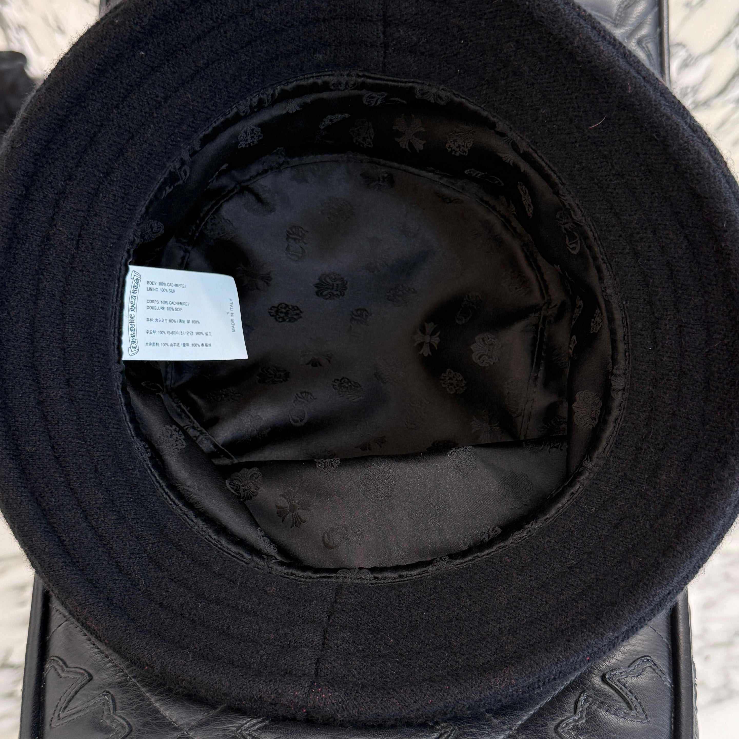 CHROME HEARTS 2024AW Cashmere CH Logo Bucket Hat Size M(28.5cm) クロムハーツ カシミア CHロゴ バケットハット サイズM(28.5cm)